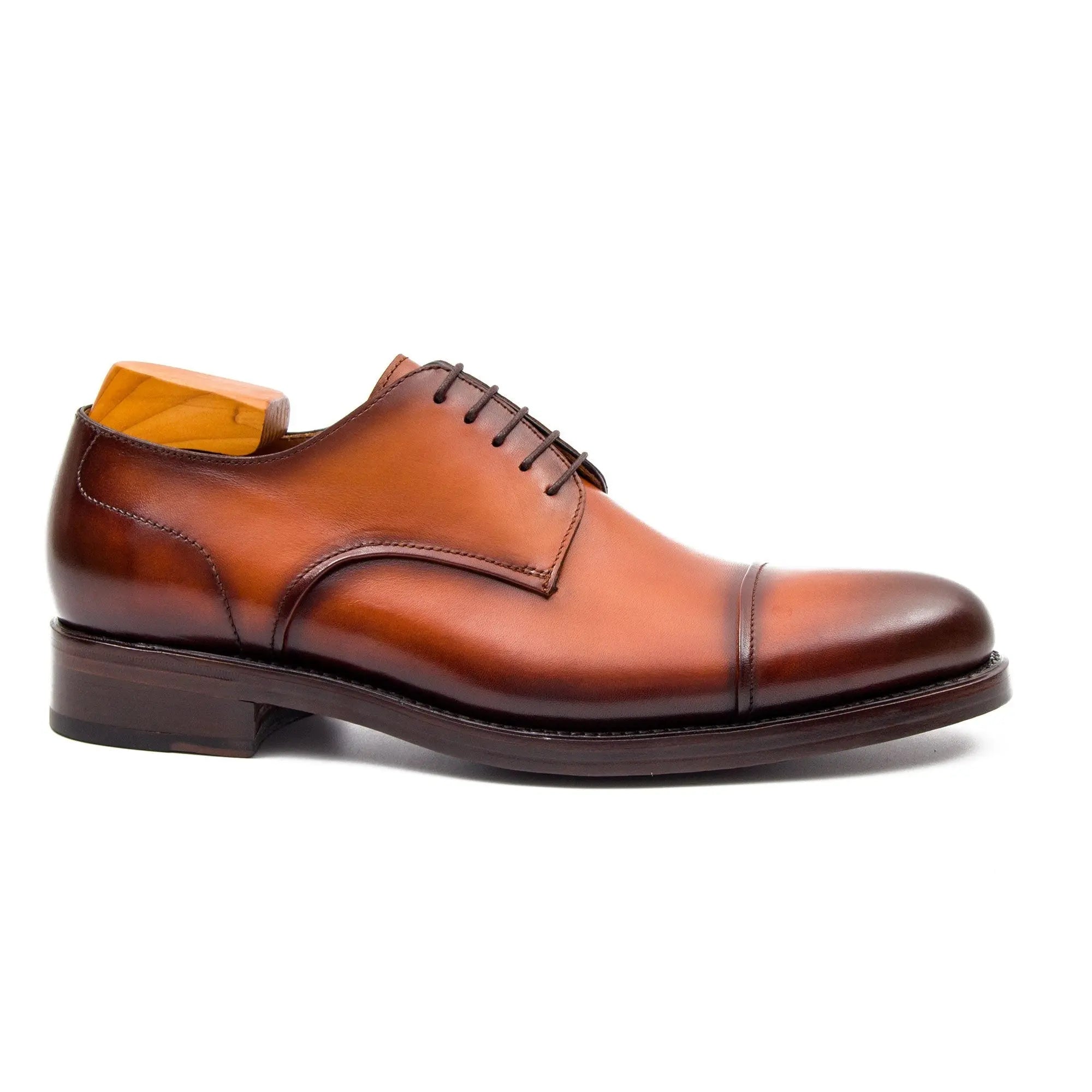 Cognac Cap-Toe Derby