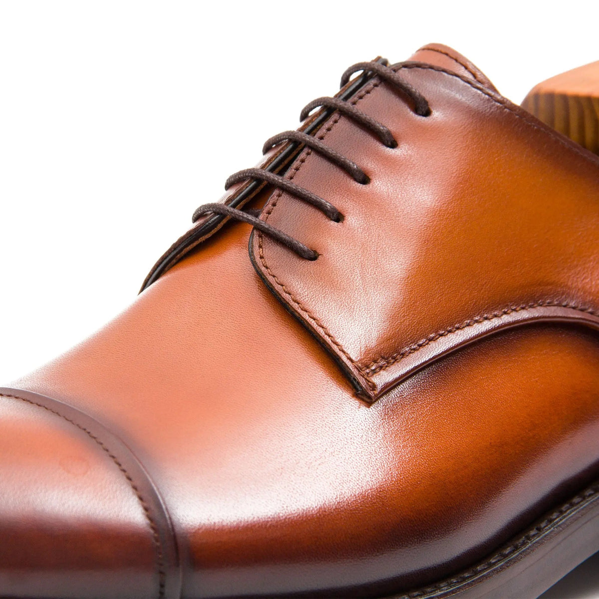 Cognac Cap-Toe Derby