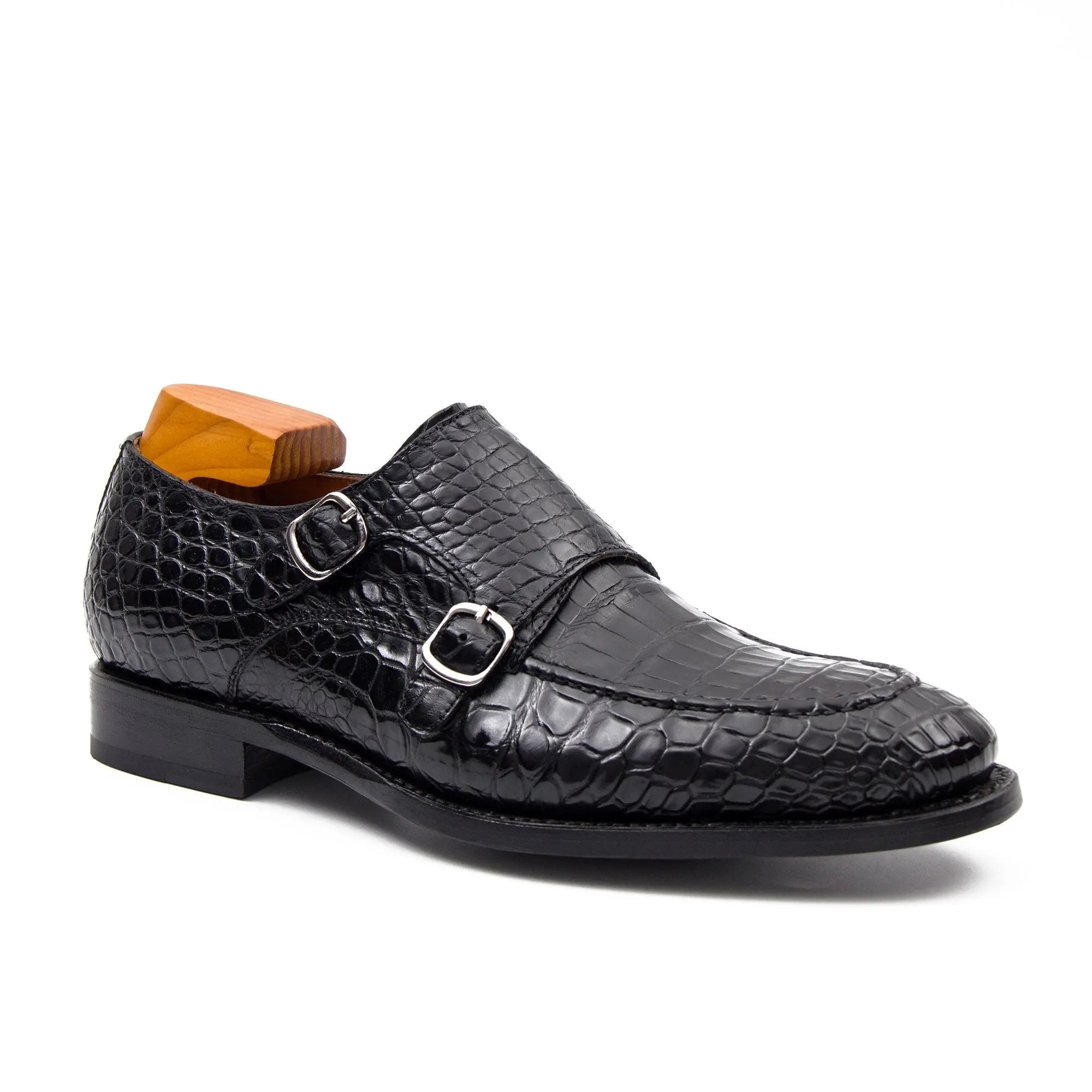 Black Crocodile Double Monk