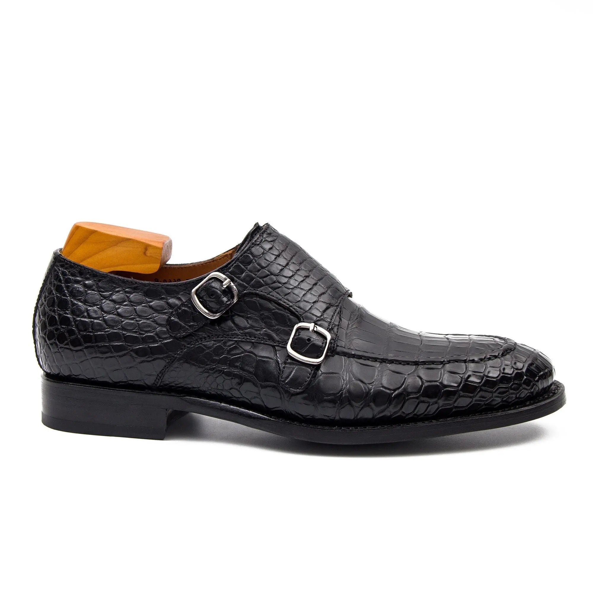 Black Crocodile Double Monk