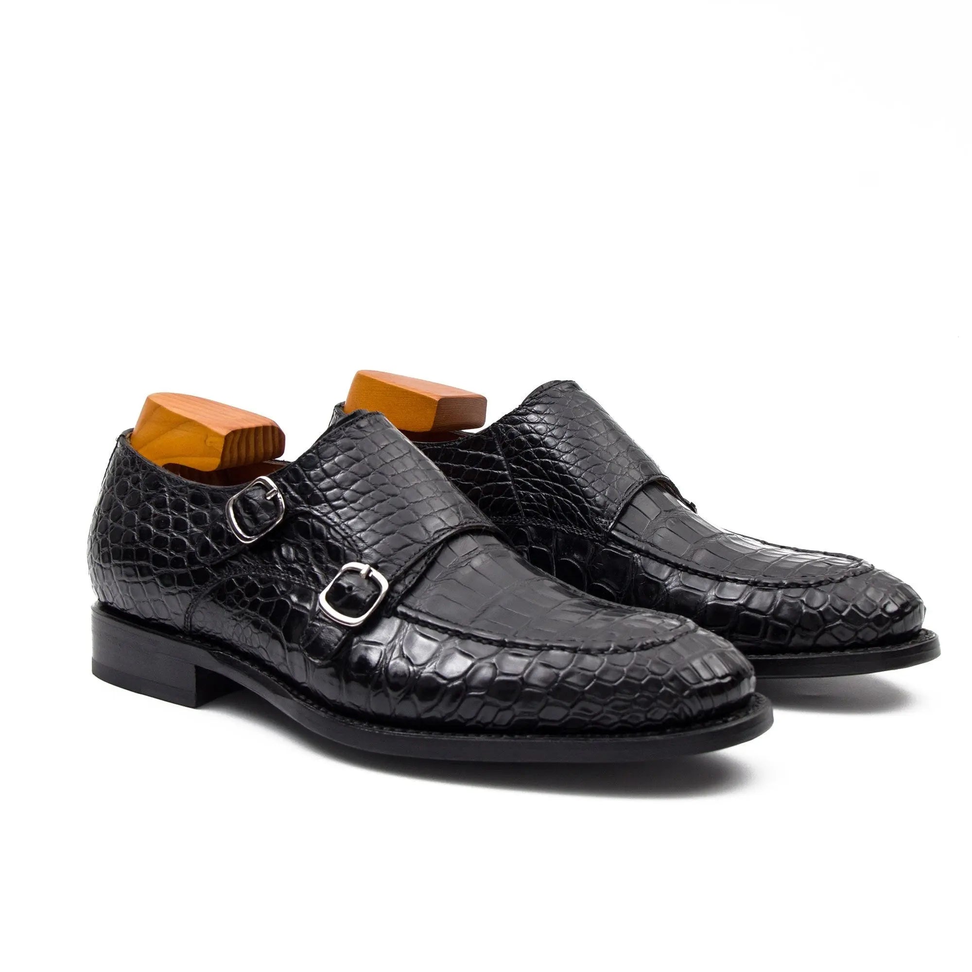 Black Crocodile Double Monk