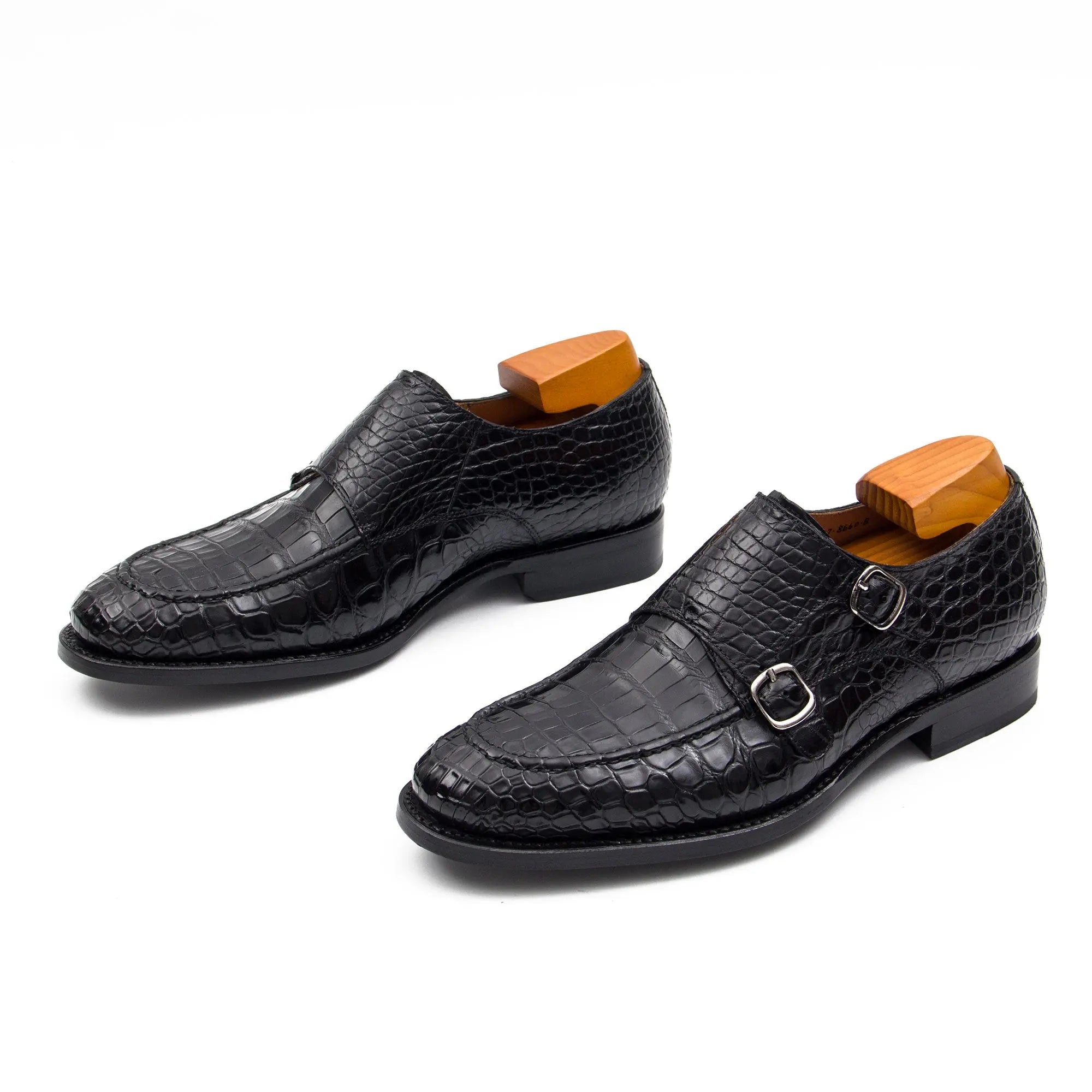 Black Crocodile Double Monk