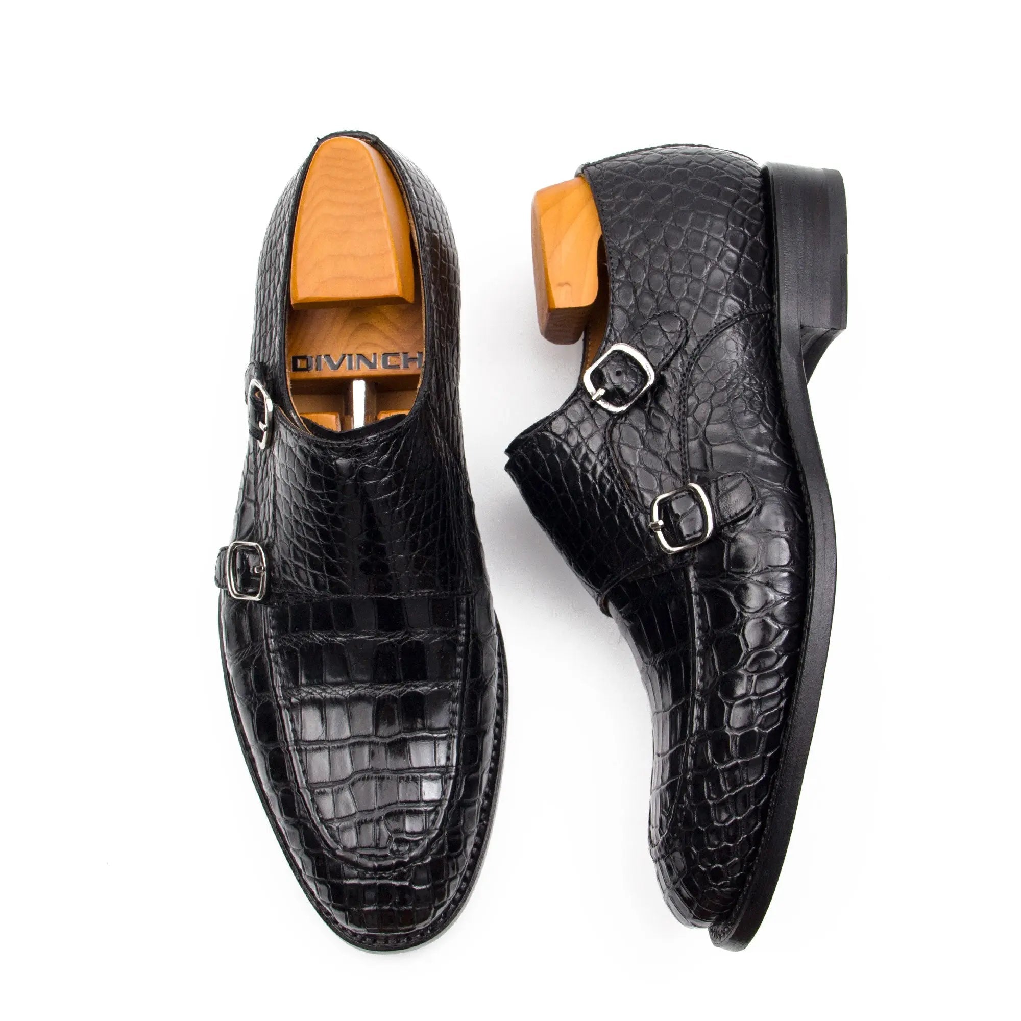 Black Crocodile Double Monk