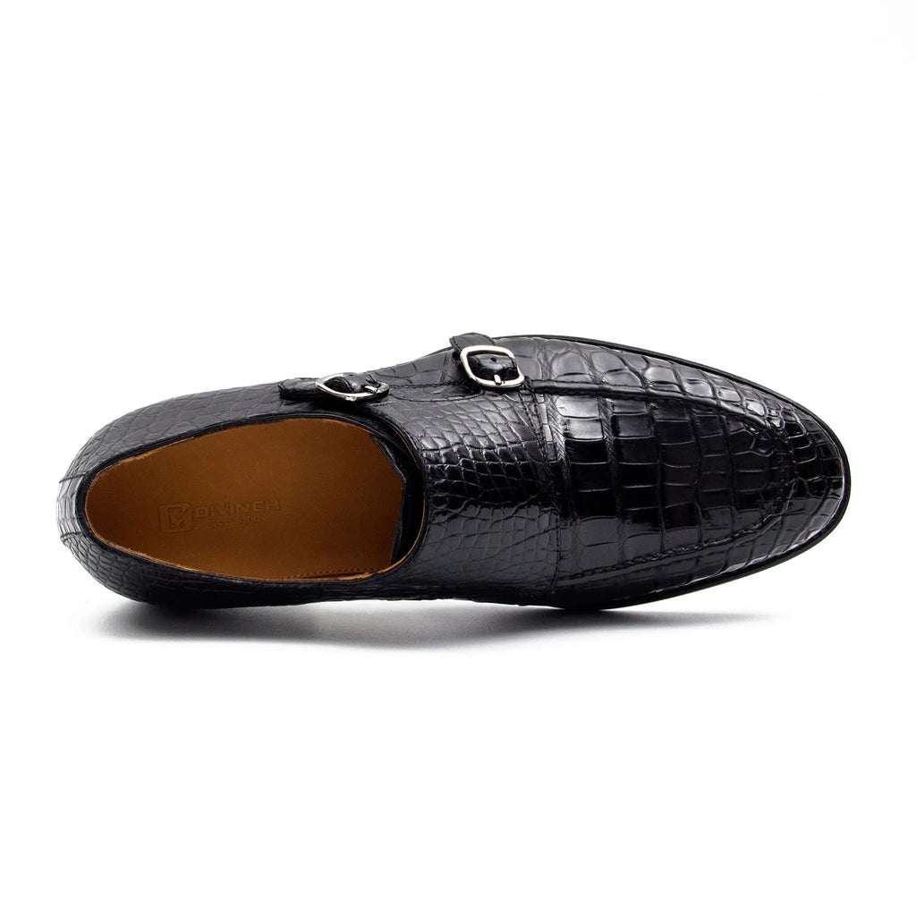 Black Crocodile Double Monk