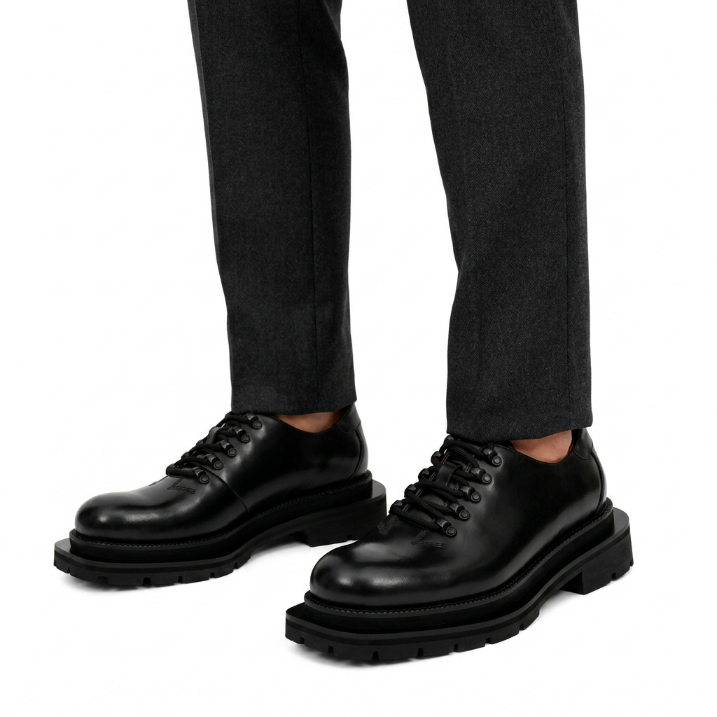 Black Platform Lug Derby