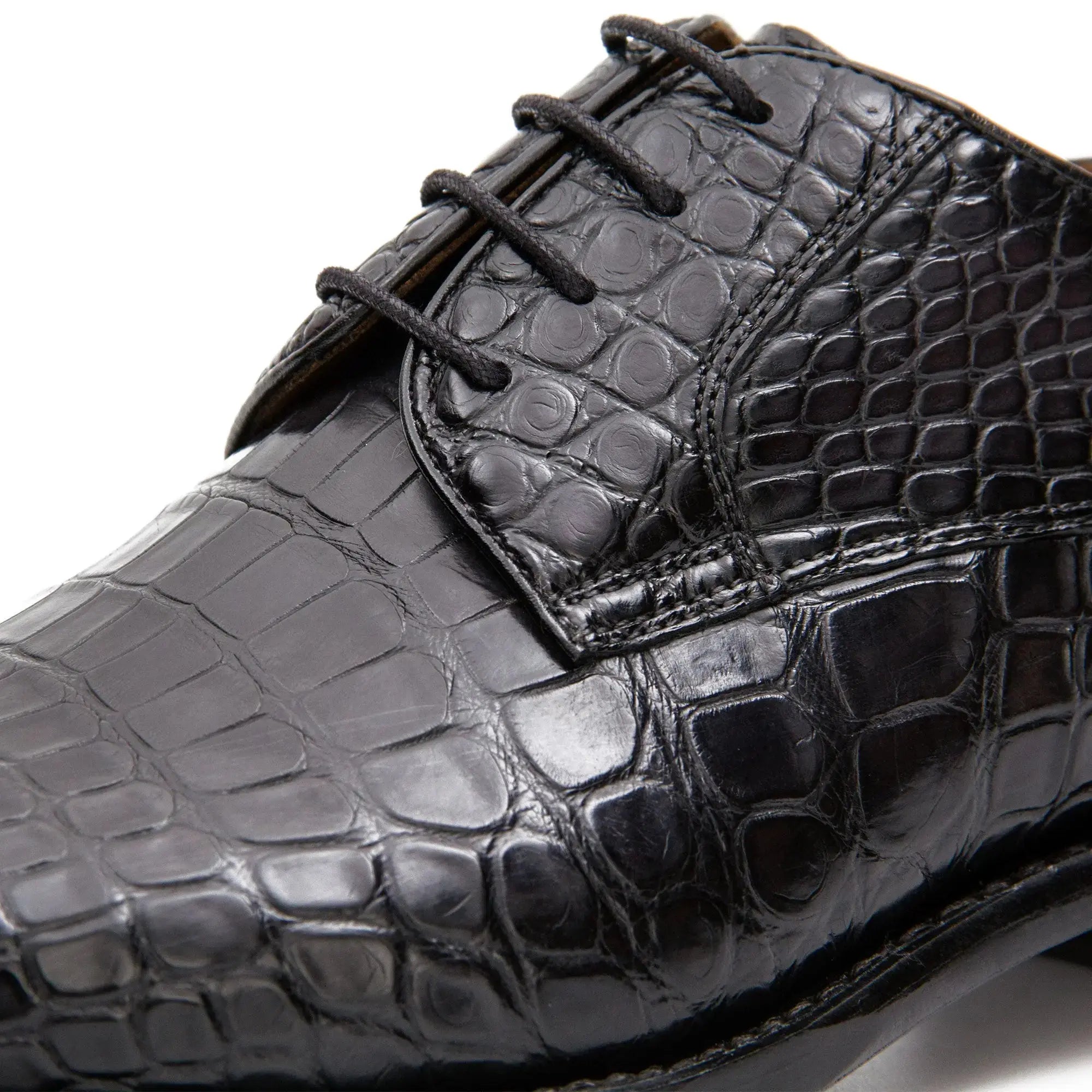 Black Crocodile Derby Oxford