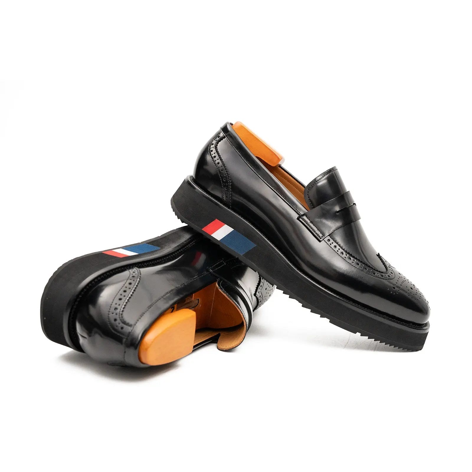 Black Platform Penny Loafer