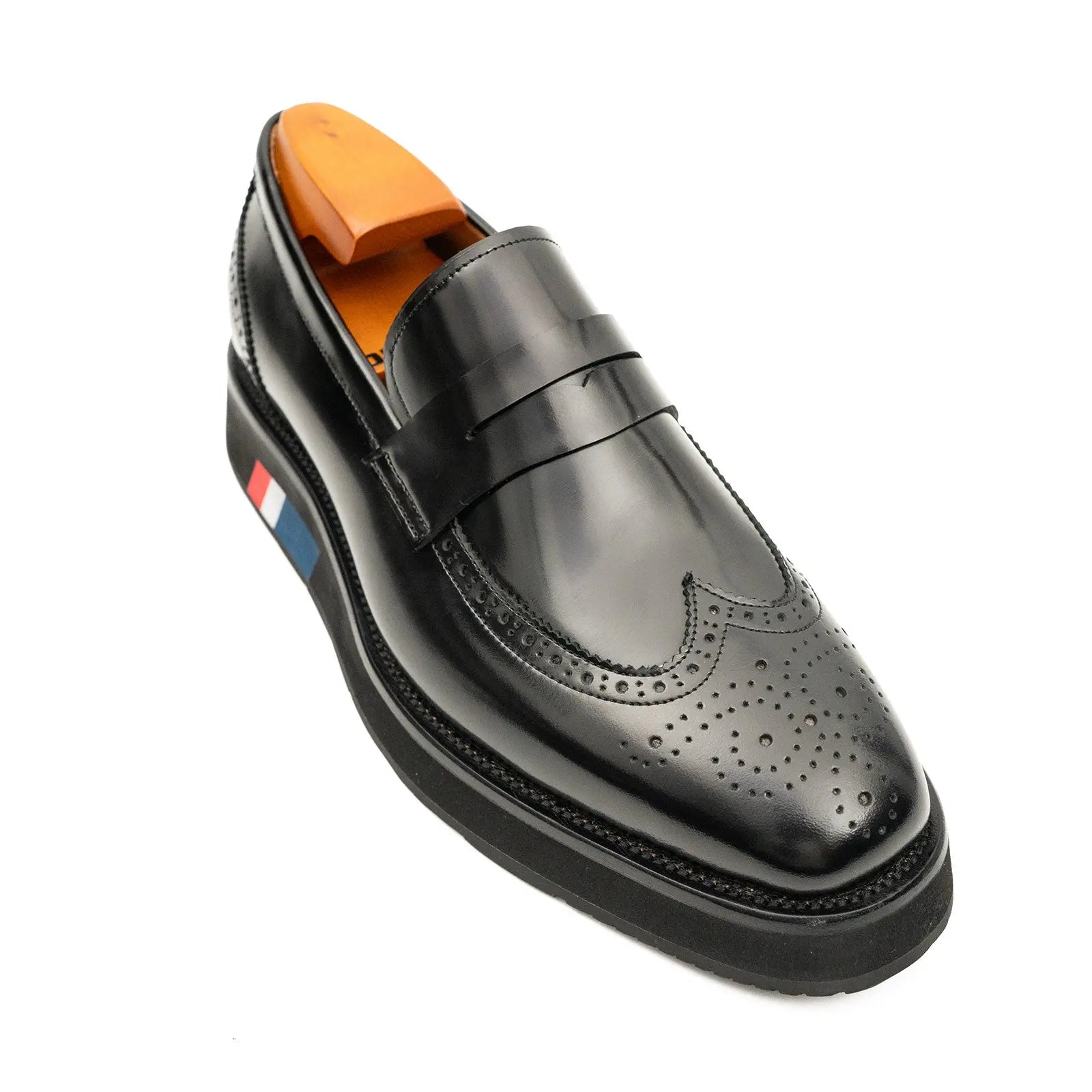 Black Platform Penny Loafer