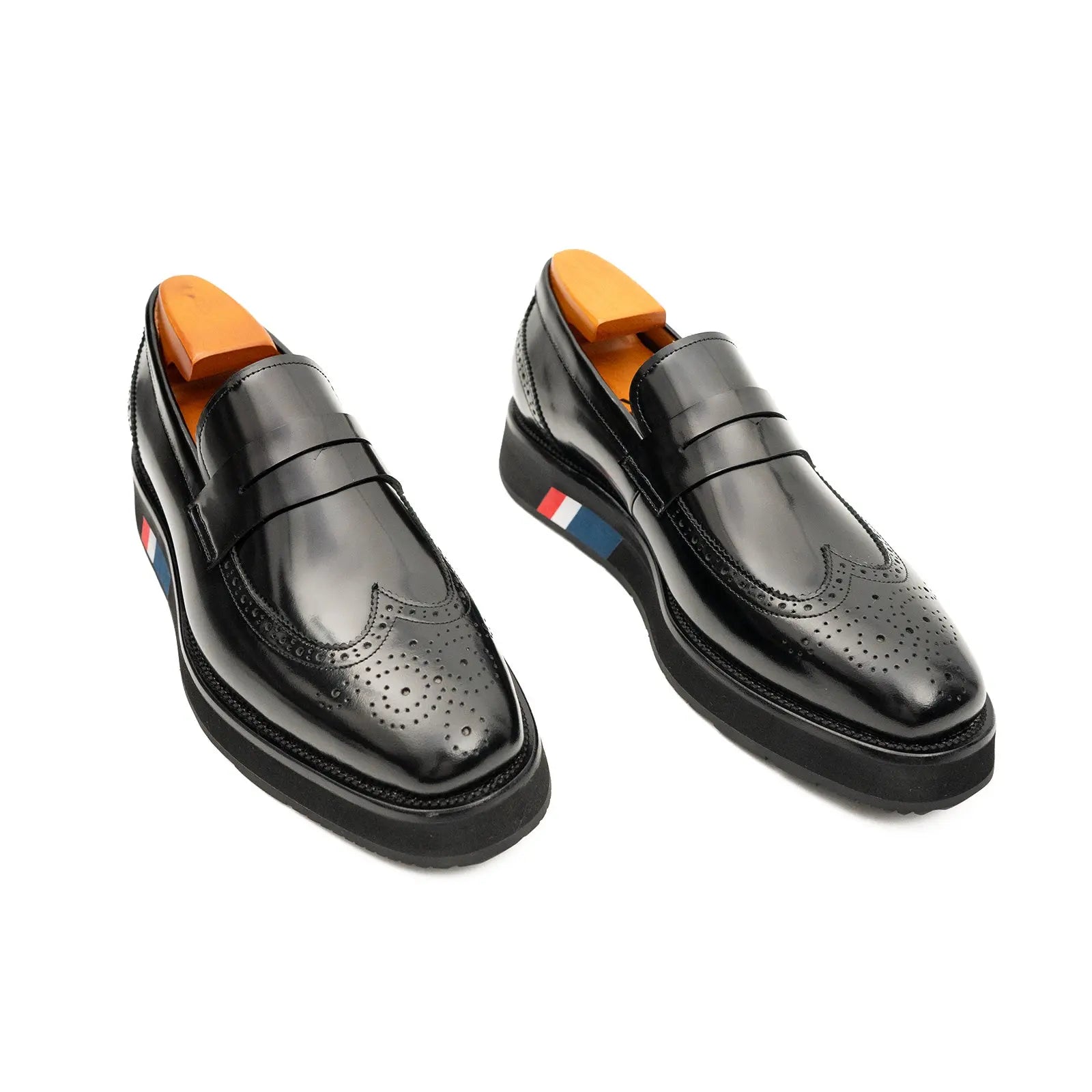 Black Platform Penny Loafer