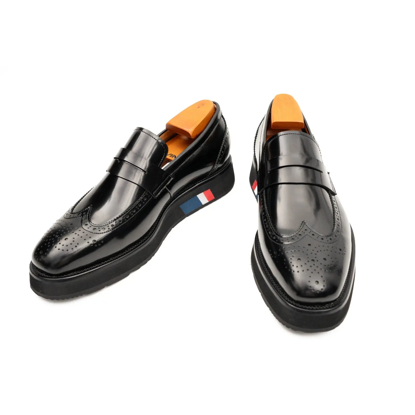 Black Platform Penny Loafer
