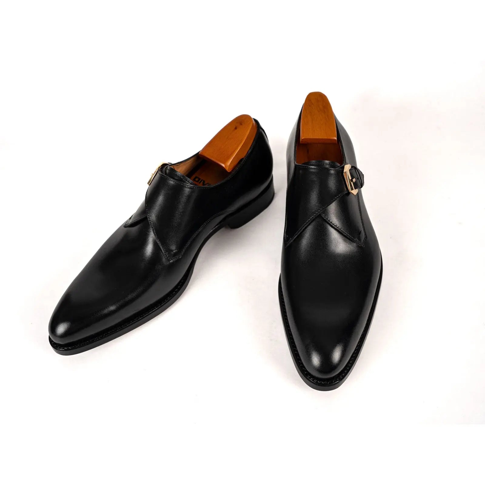 Black Single Monk Oxford