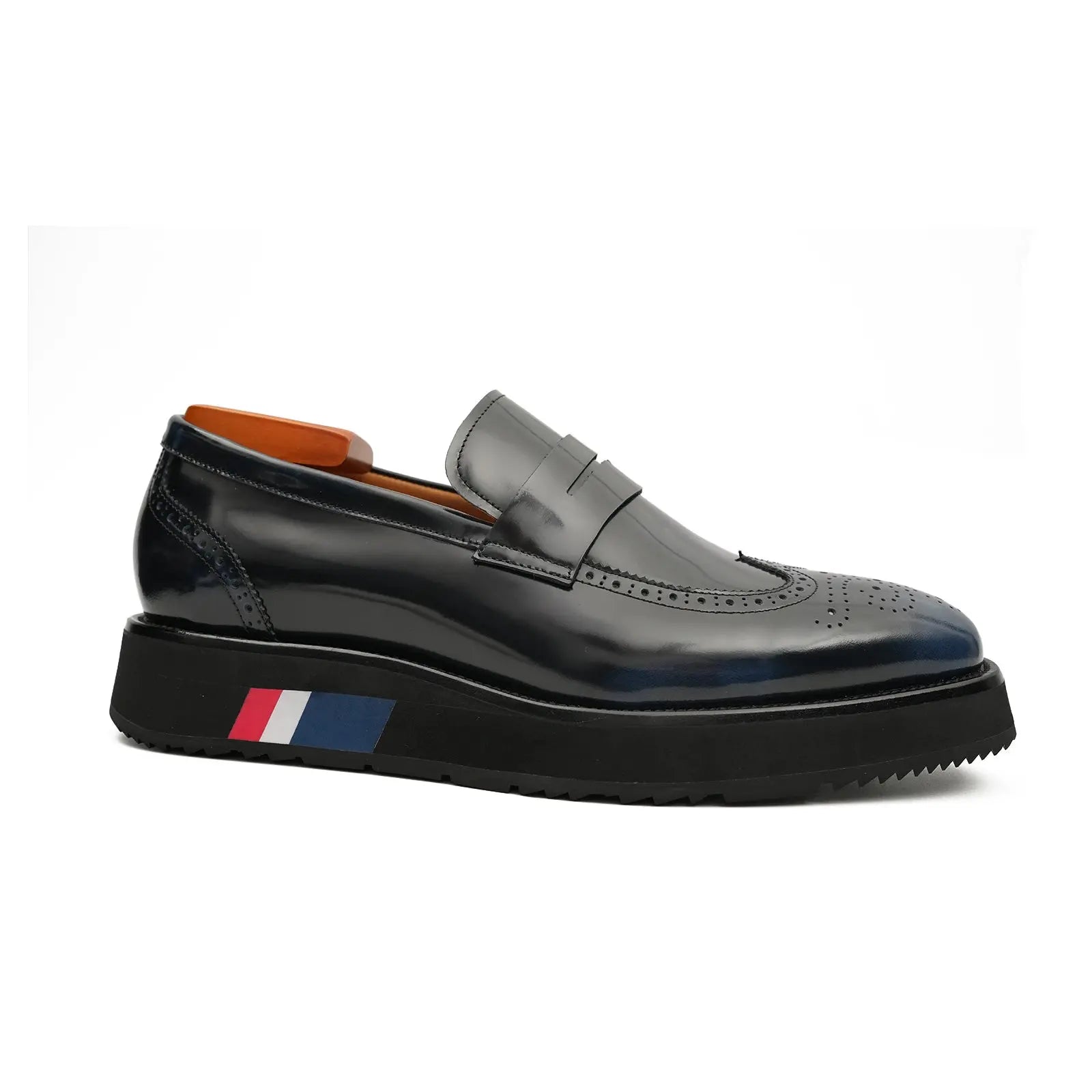 Deep Navy Penny Loafer with Foam Sole