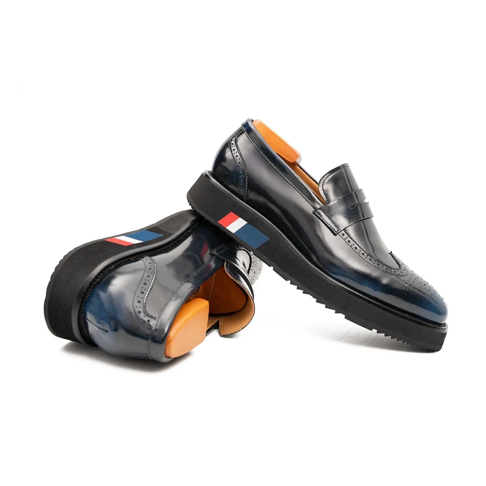 Deep Navy Penny Loafer with Foam Sole