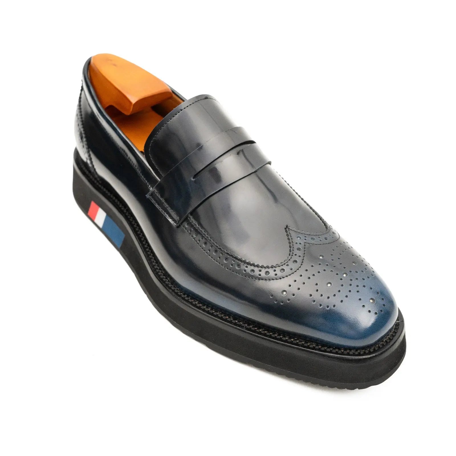 Deep Navy Penny Loafer with Foam Sole