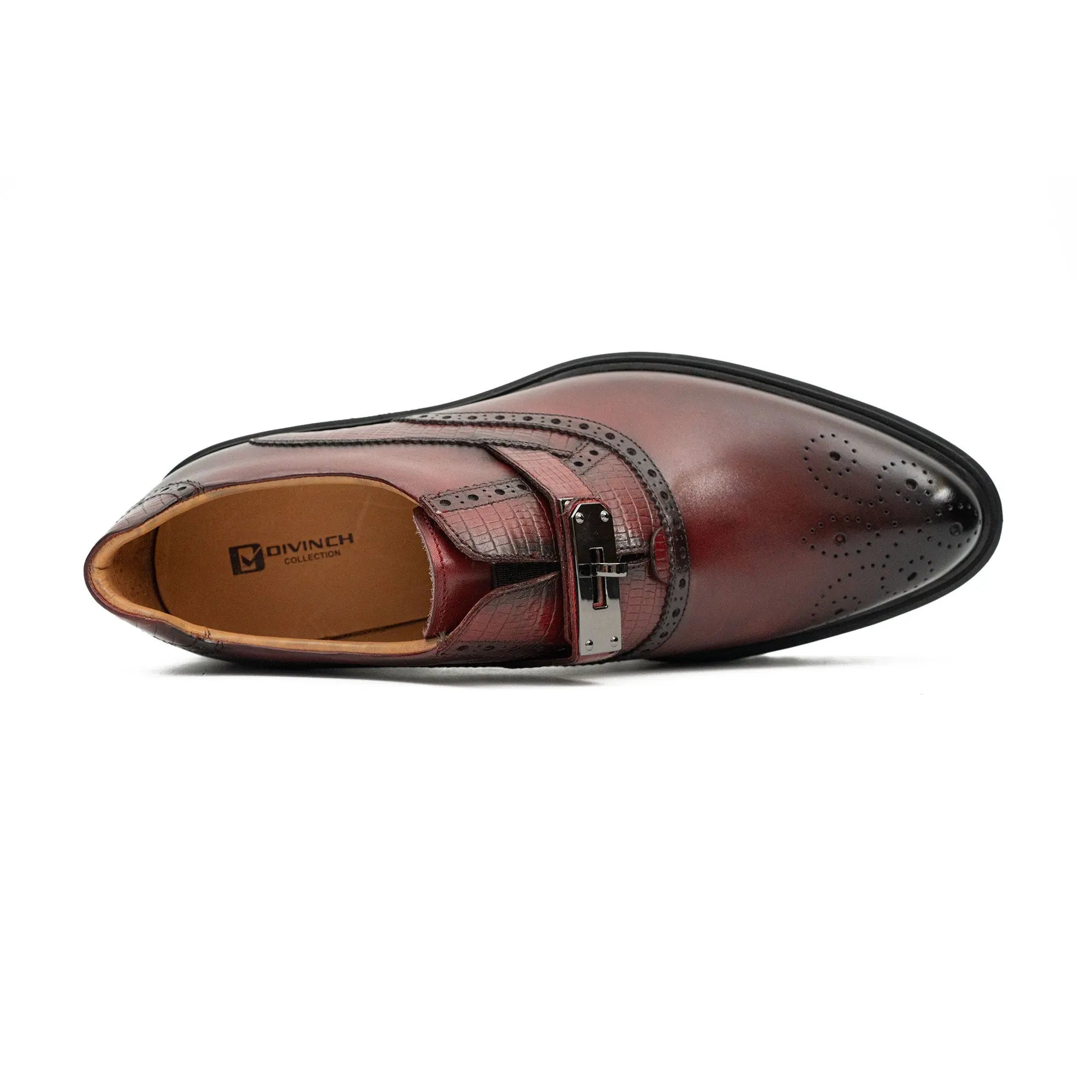 Burgundy Strap Lug Loafer