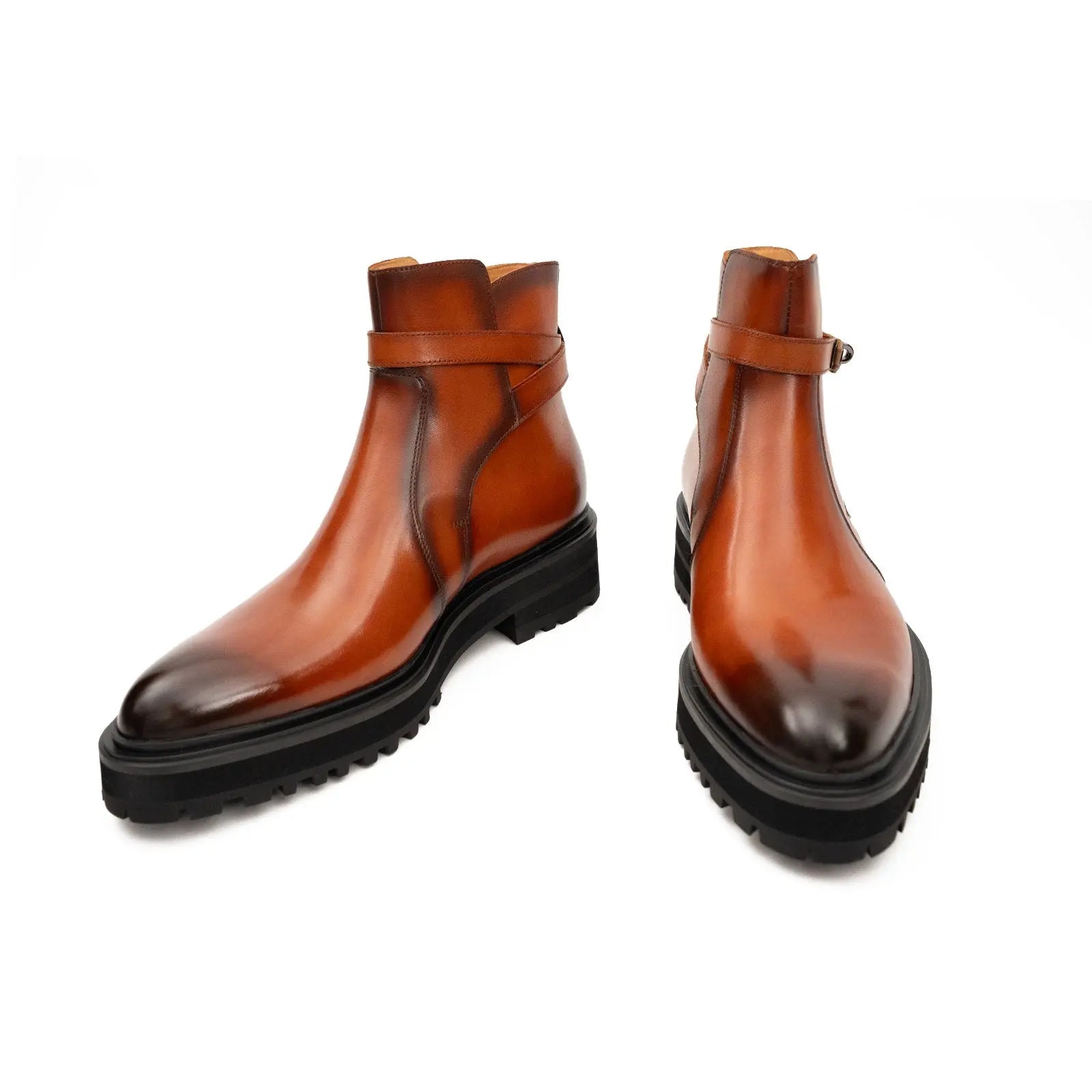 Burnished Harness Chelsea Boot