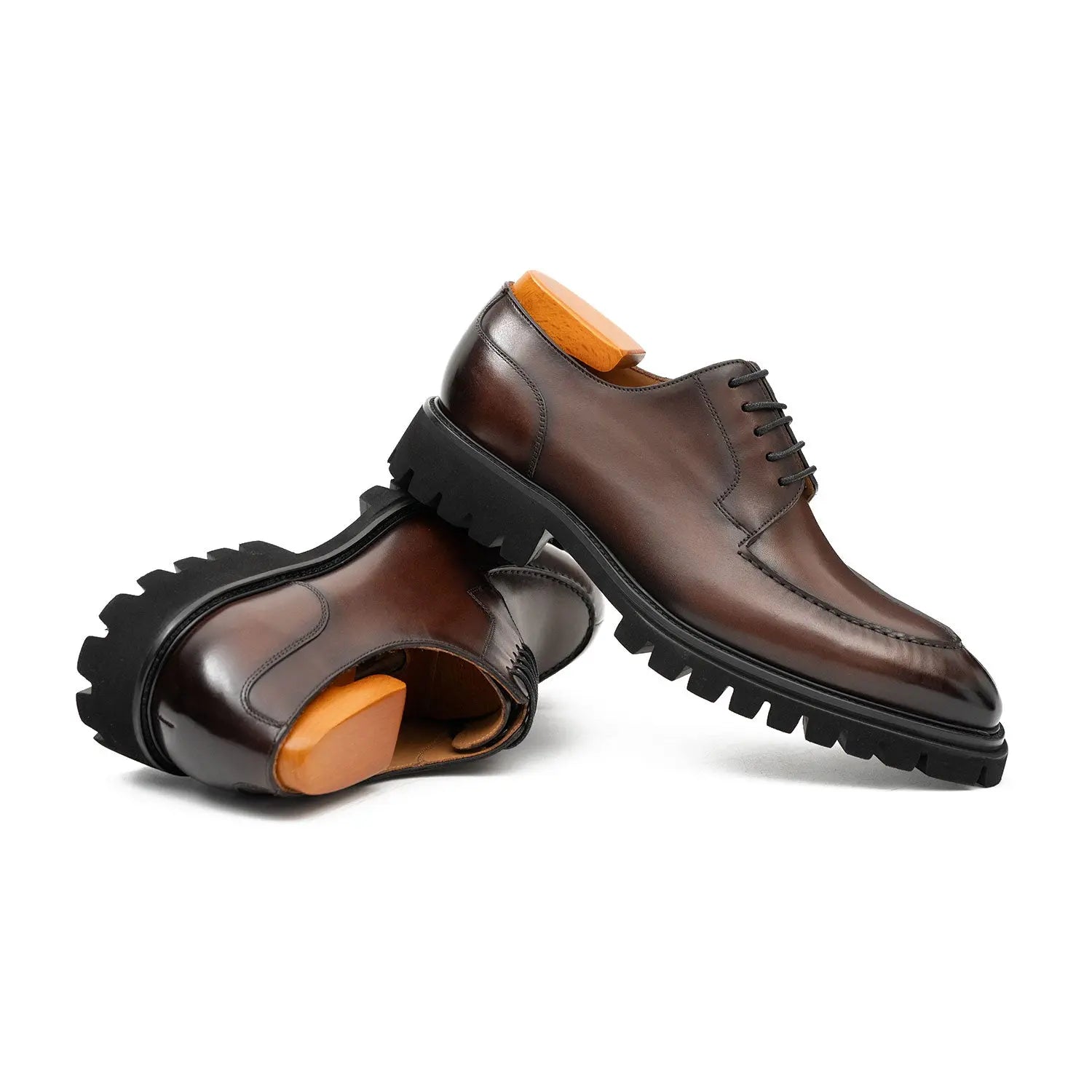 Brown Calfskin Derby