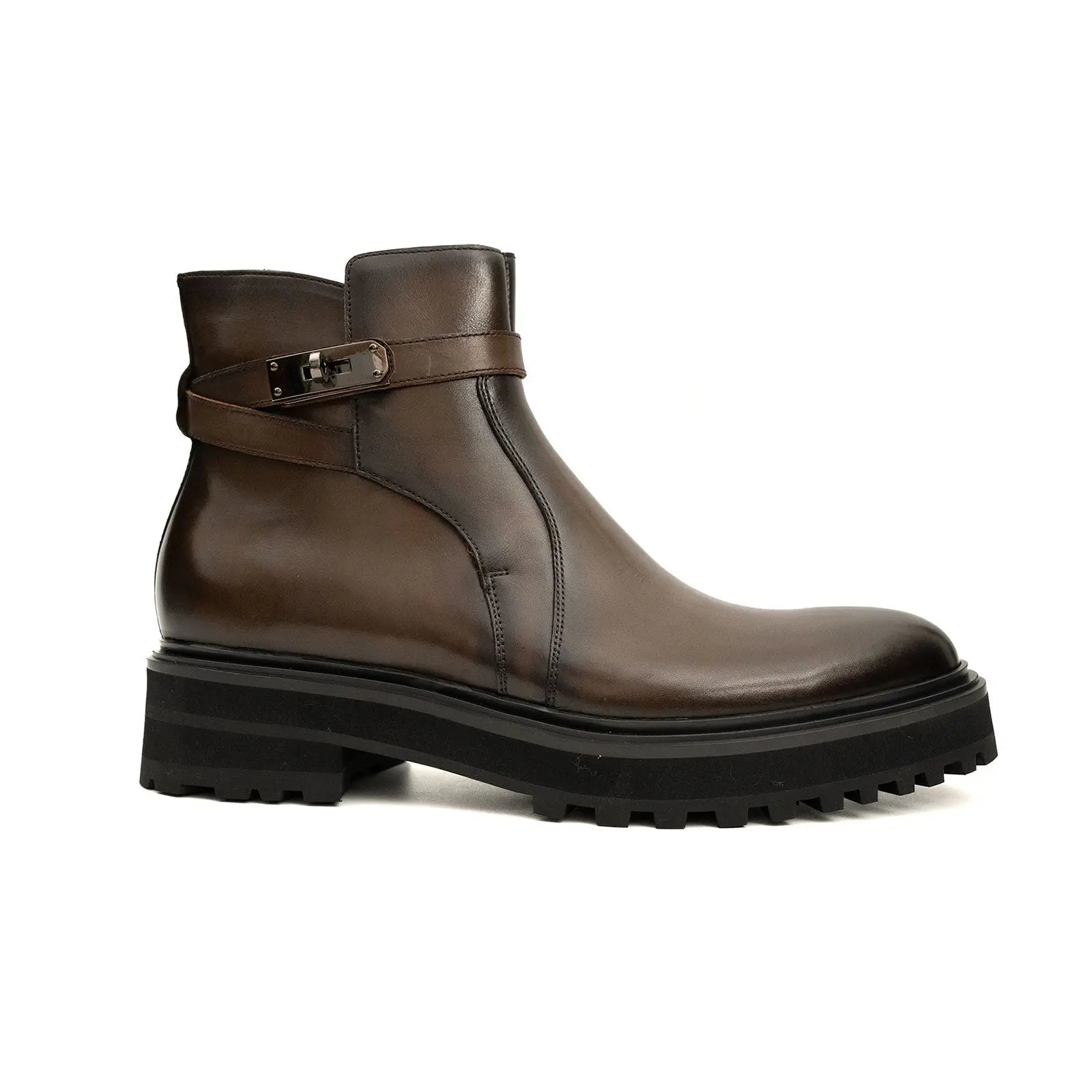 Walnut Strap Chelsea Boot