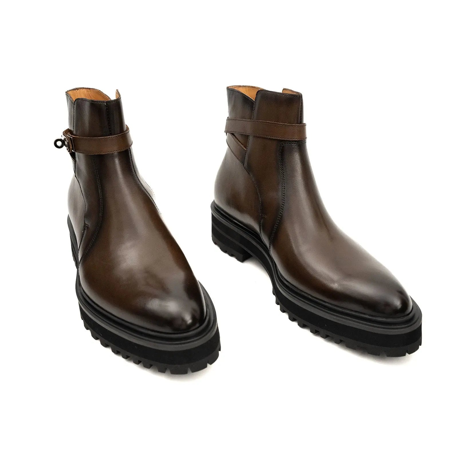 Walnut Strap Chelsea Boot