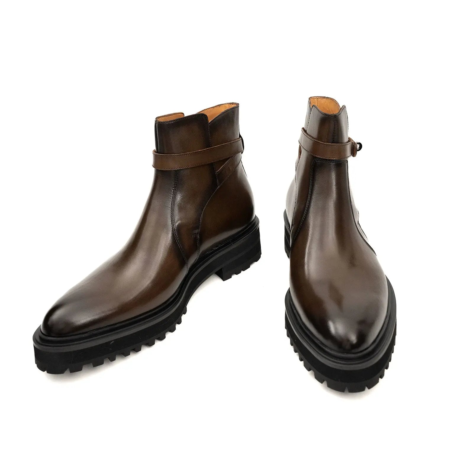 Walnut Strap Chelsea Boot