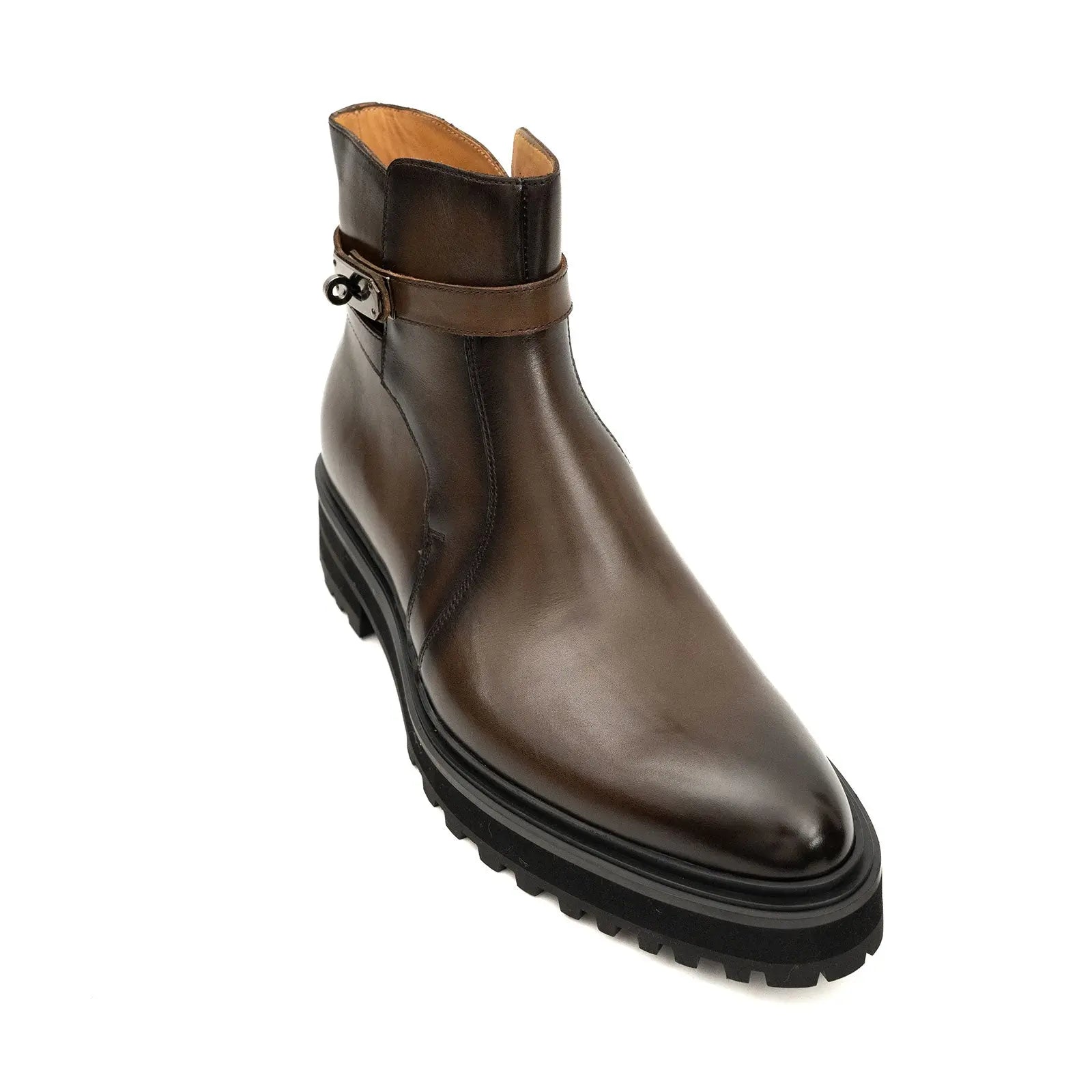 Walnut Strap Chelsea Boot