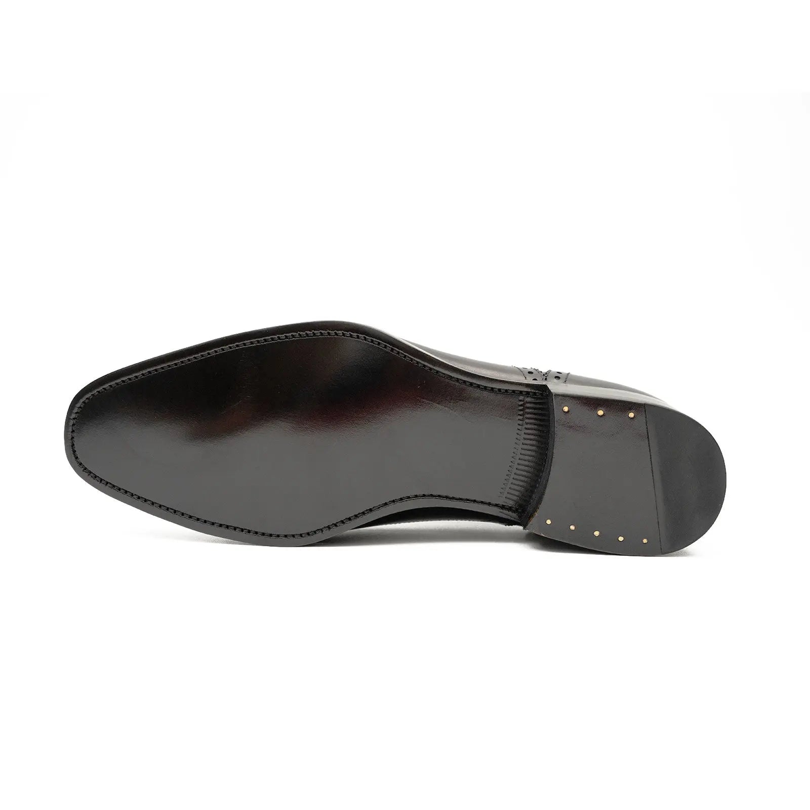 Black Medallion Cap-Toe Oxford