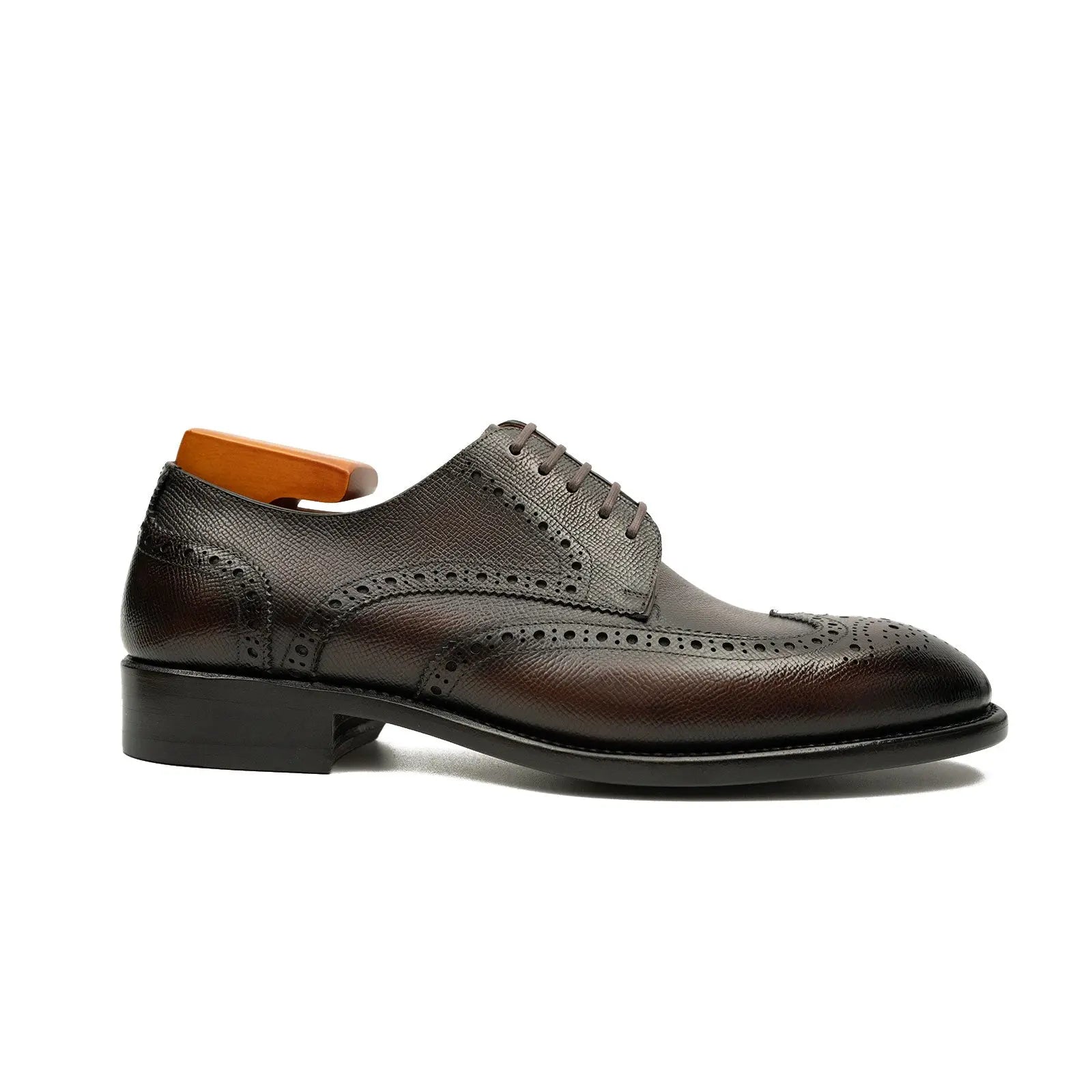 Burnished Brown Wingtip Derby