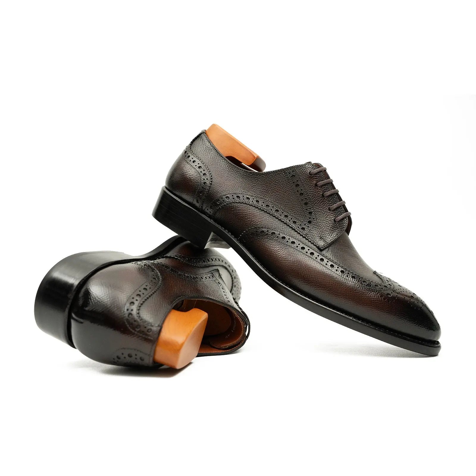 Burnished Brown Wingtip Derby