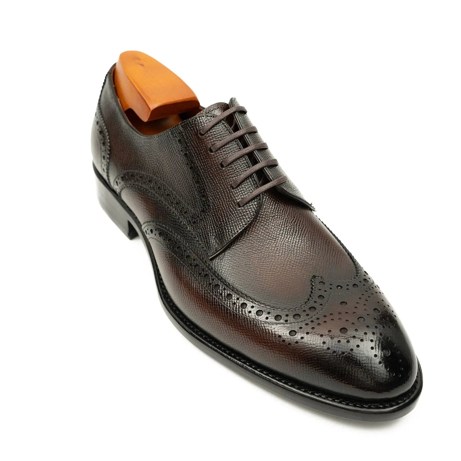 Burnished Brown Wingtip Derby