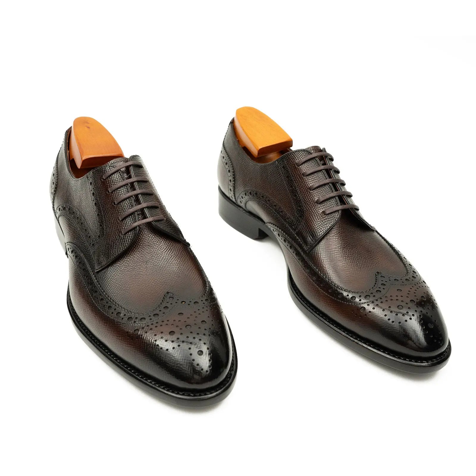 Burnished Brown Wingtip Derby