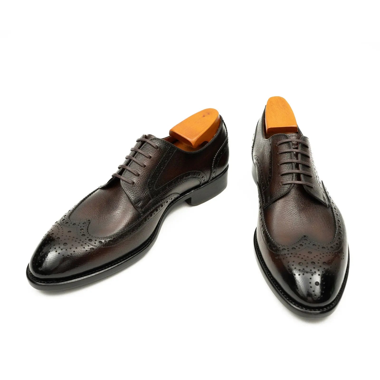 Burnished Brown Wingtip Derby