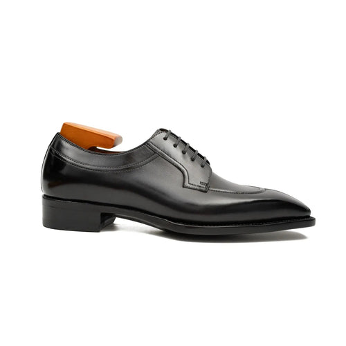 Black Apron-Toe Derby