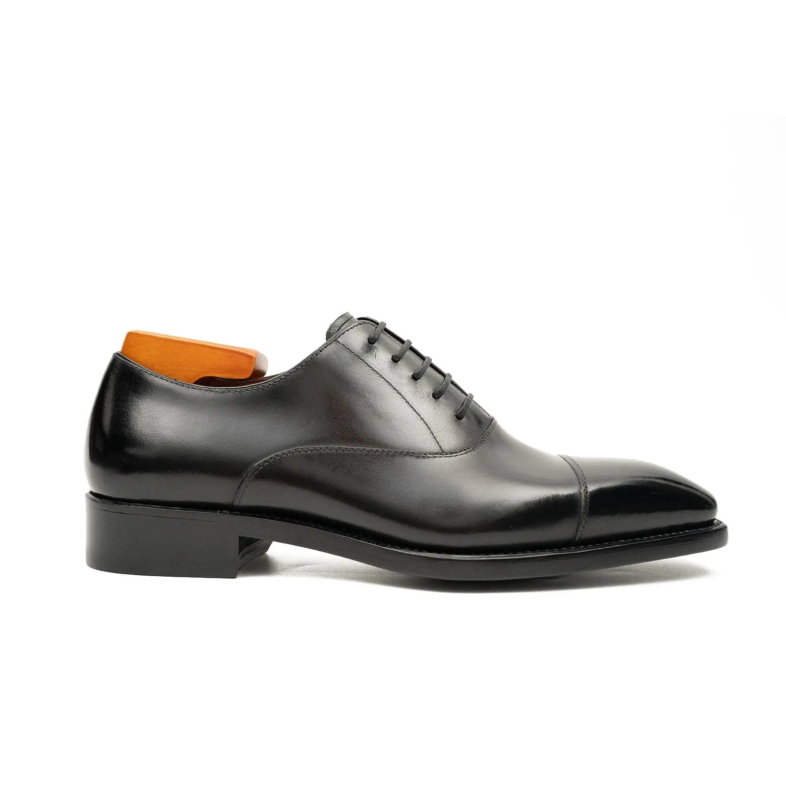 Dark Brown Cap-Toe Oxford
