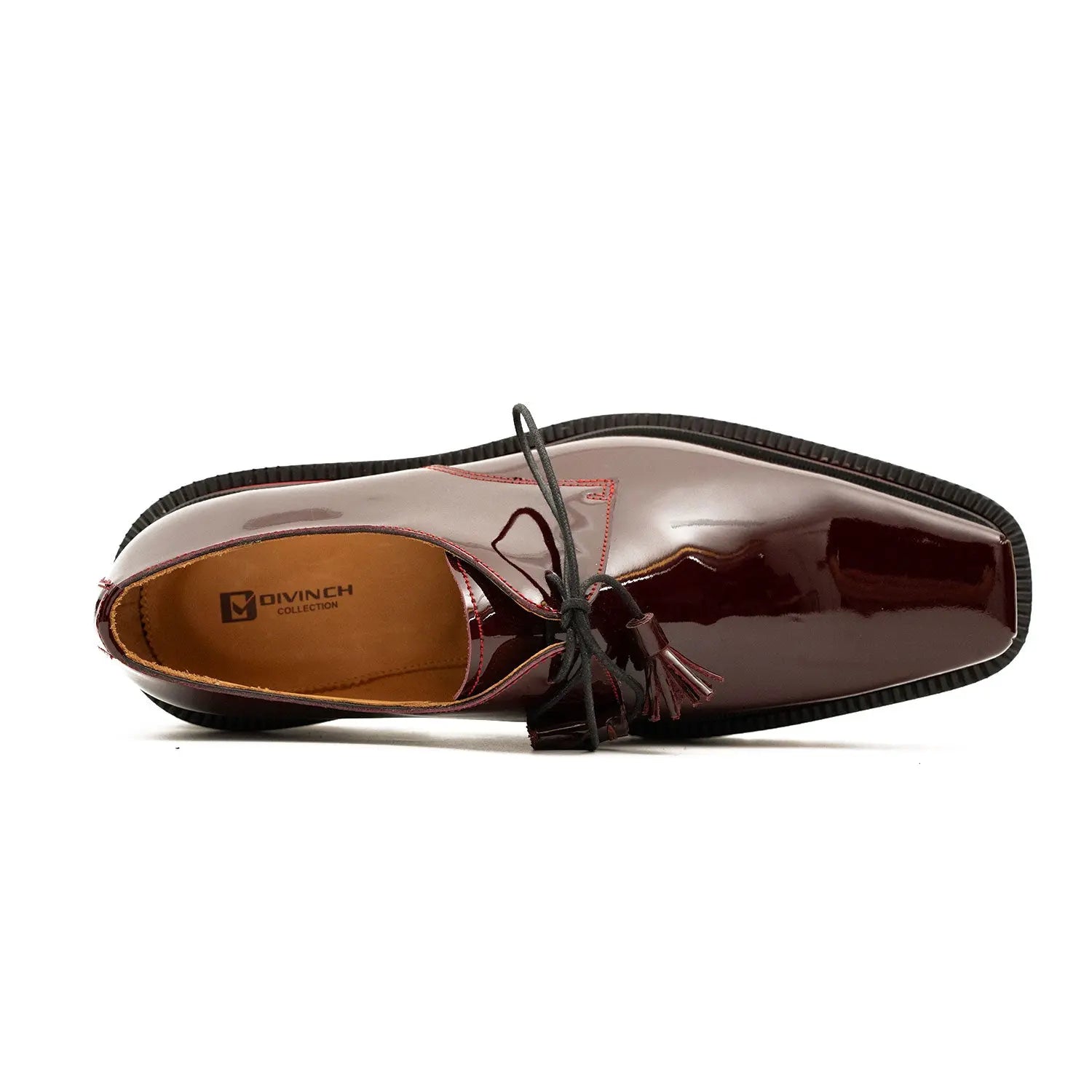 Burgundy Patent Platform Derby