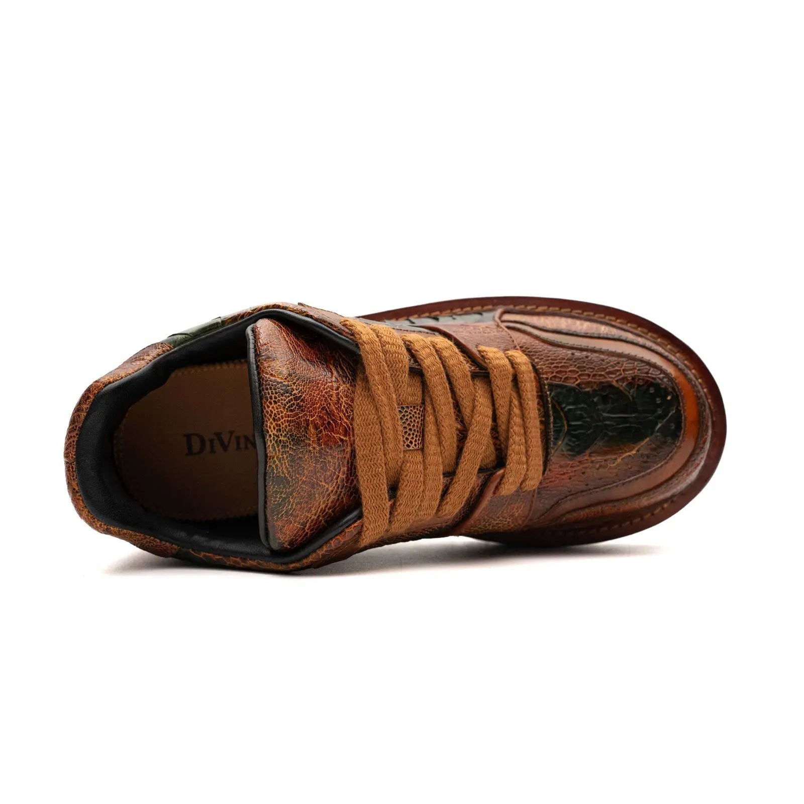 Vintage Ostrich Platform Sneaker