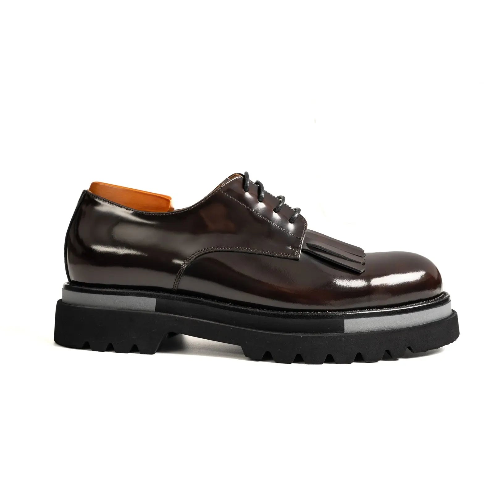 Dark Brown Kiltie Lug Derby