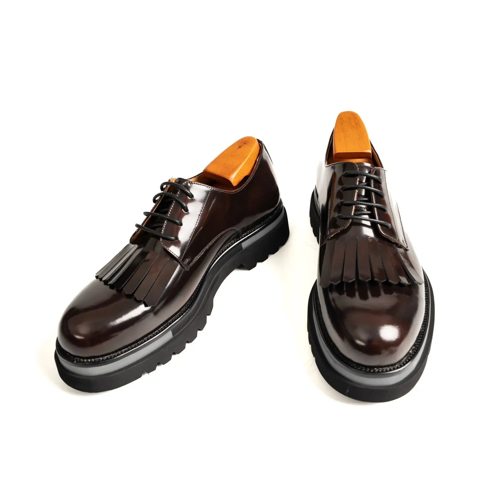 Dark Brown Kiltie Lug Derby