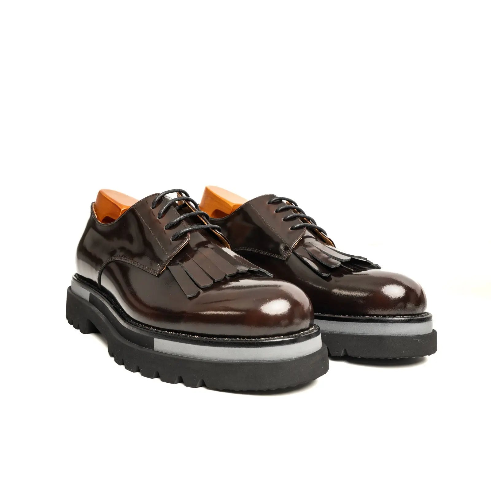 Dark Brown Kiltie Lug Derby