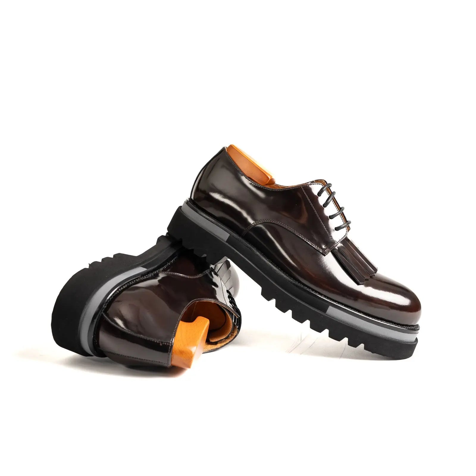 Dark Brown Kiltie Lug Derby