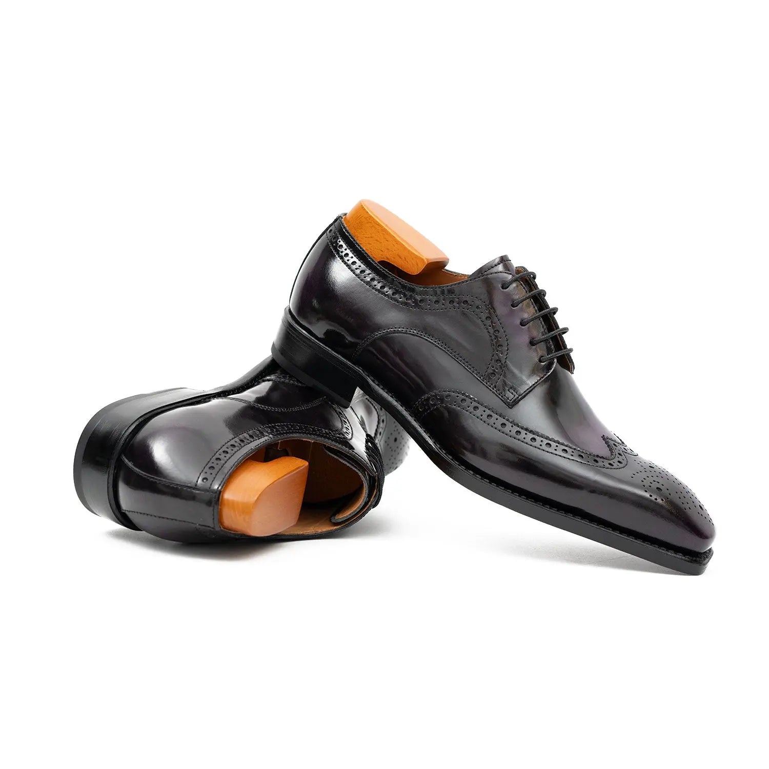 Polished Black Calf Derby