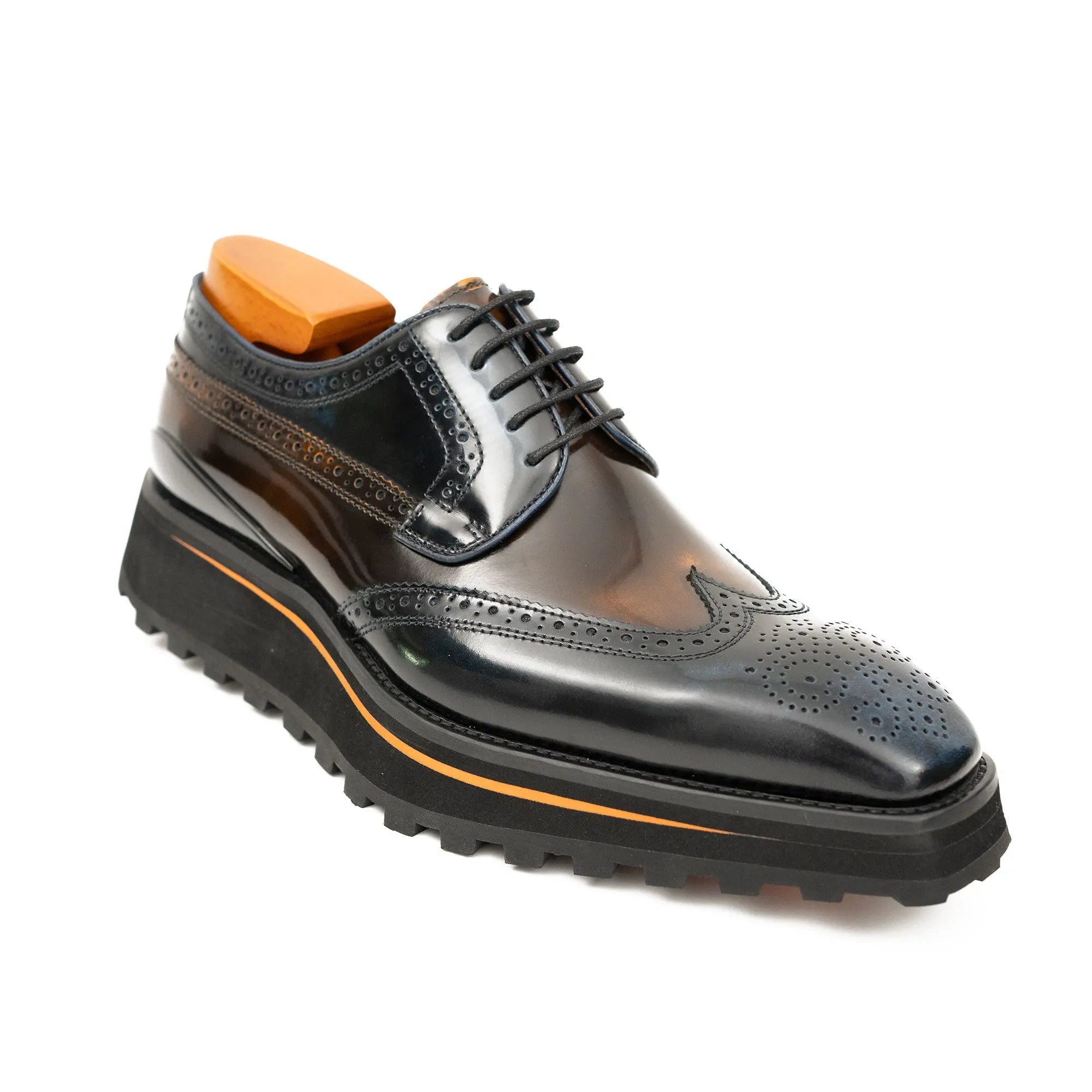 Espresso Lug Sole Wingtip Derby
