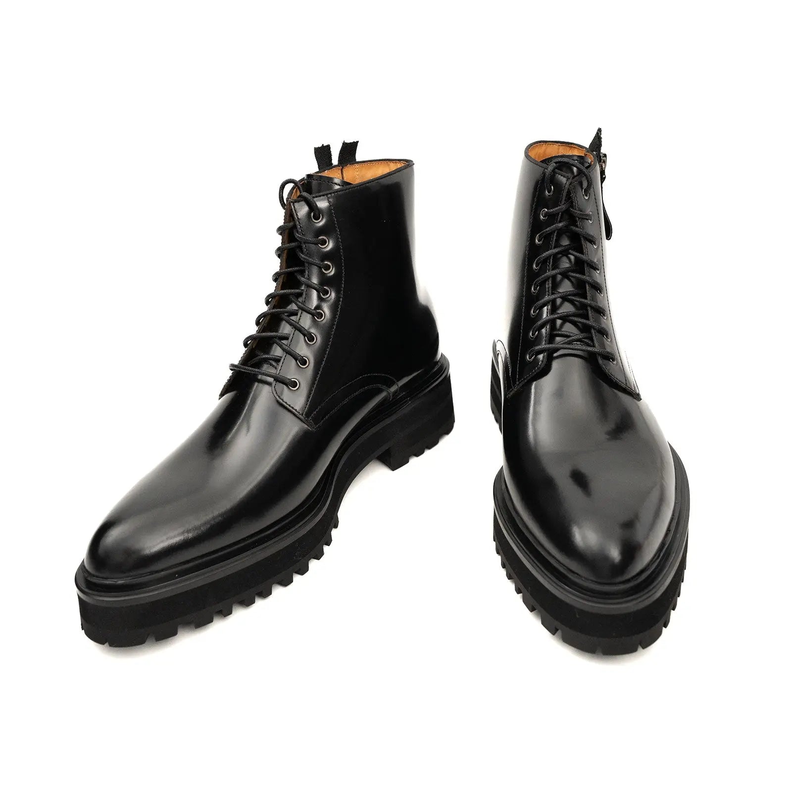 Black Brogue Combat Boot