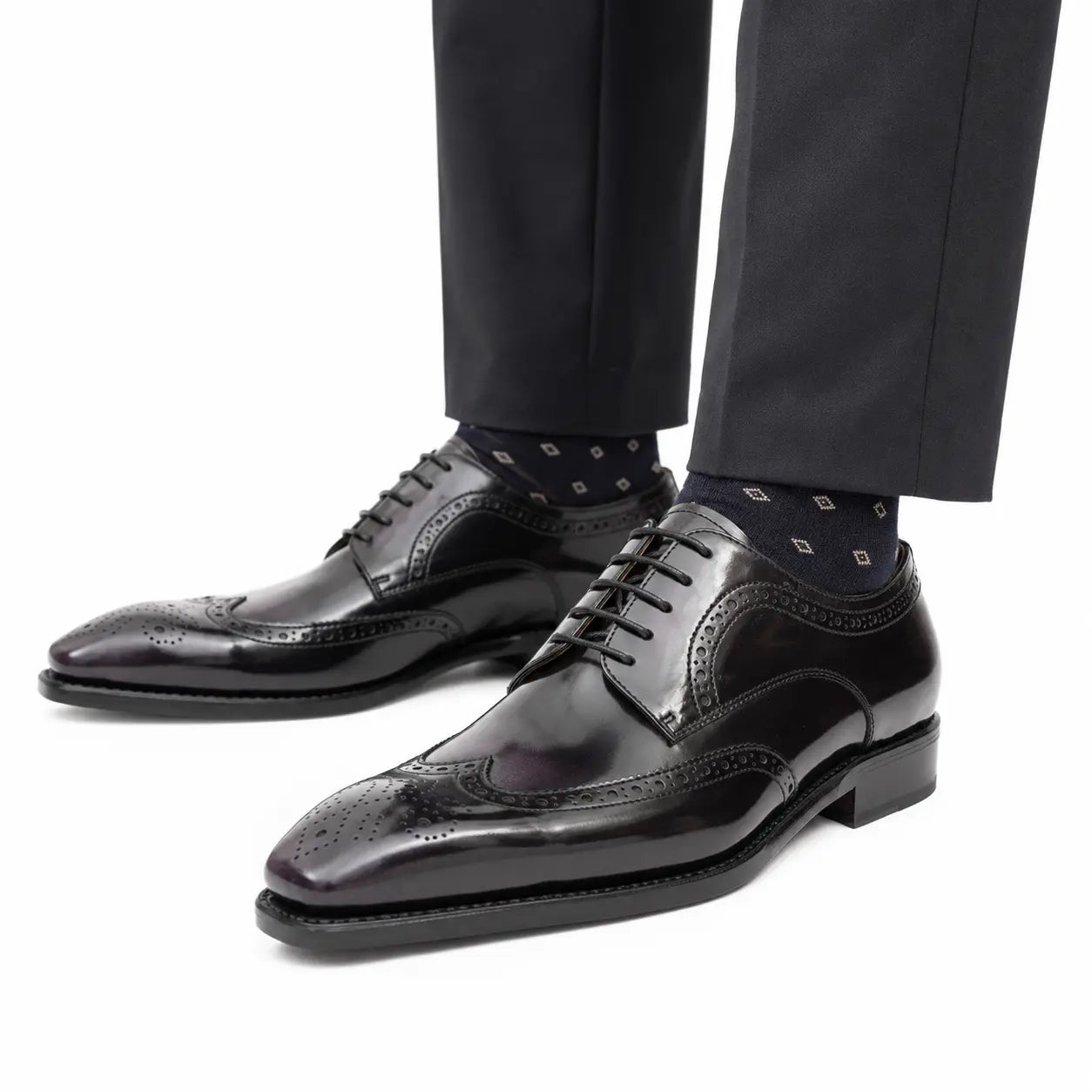 Polished Black Calf Derby