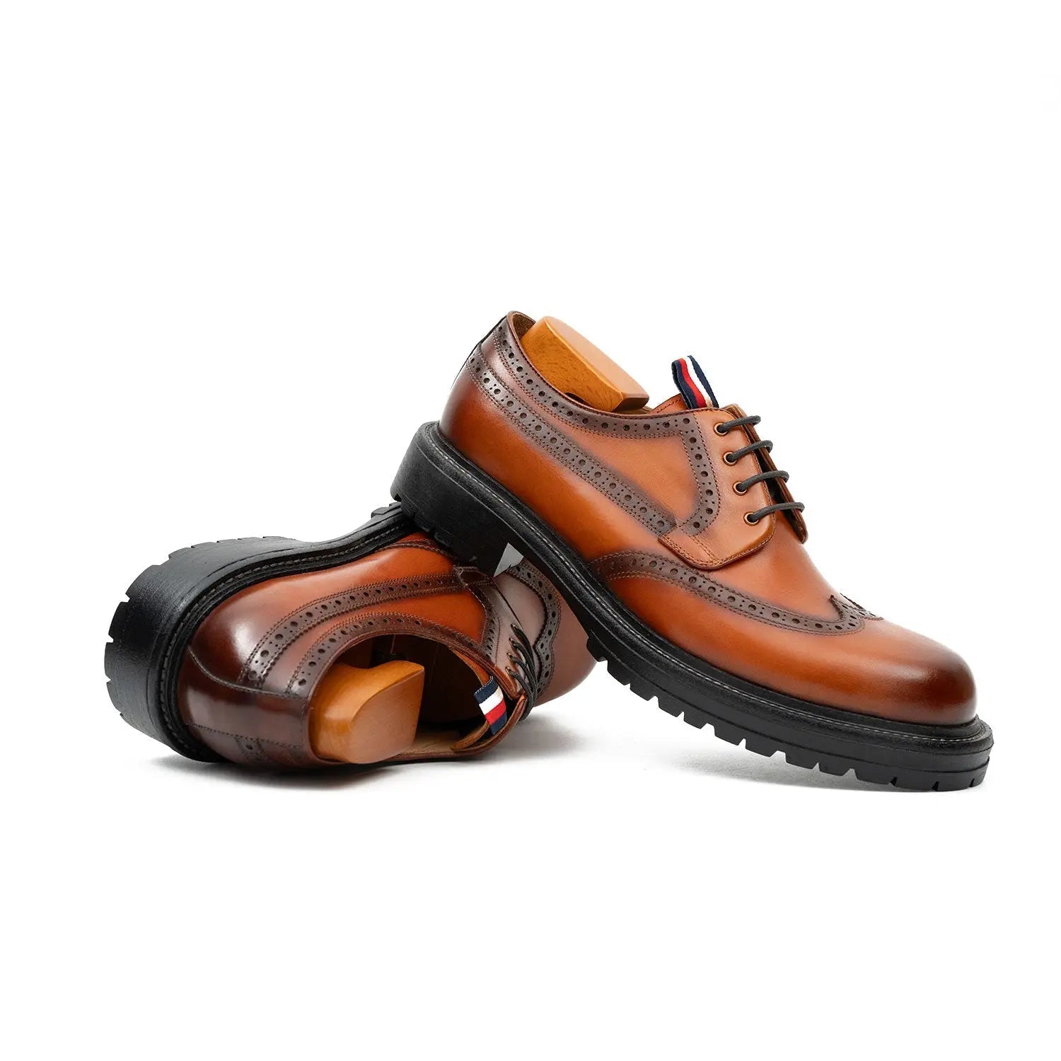 Black Calf Derby Shoes