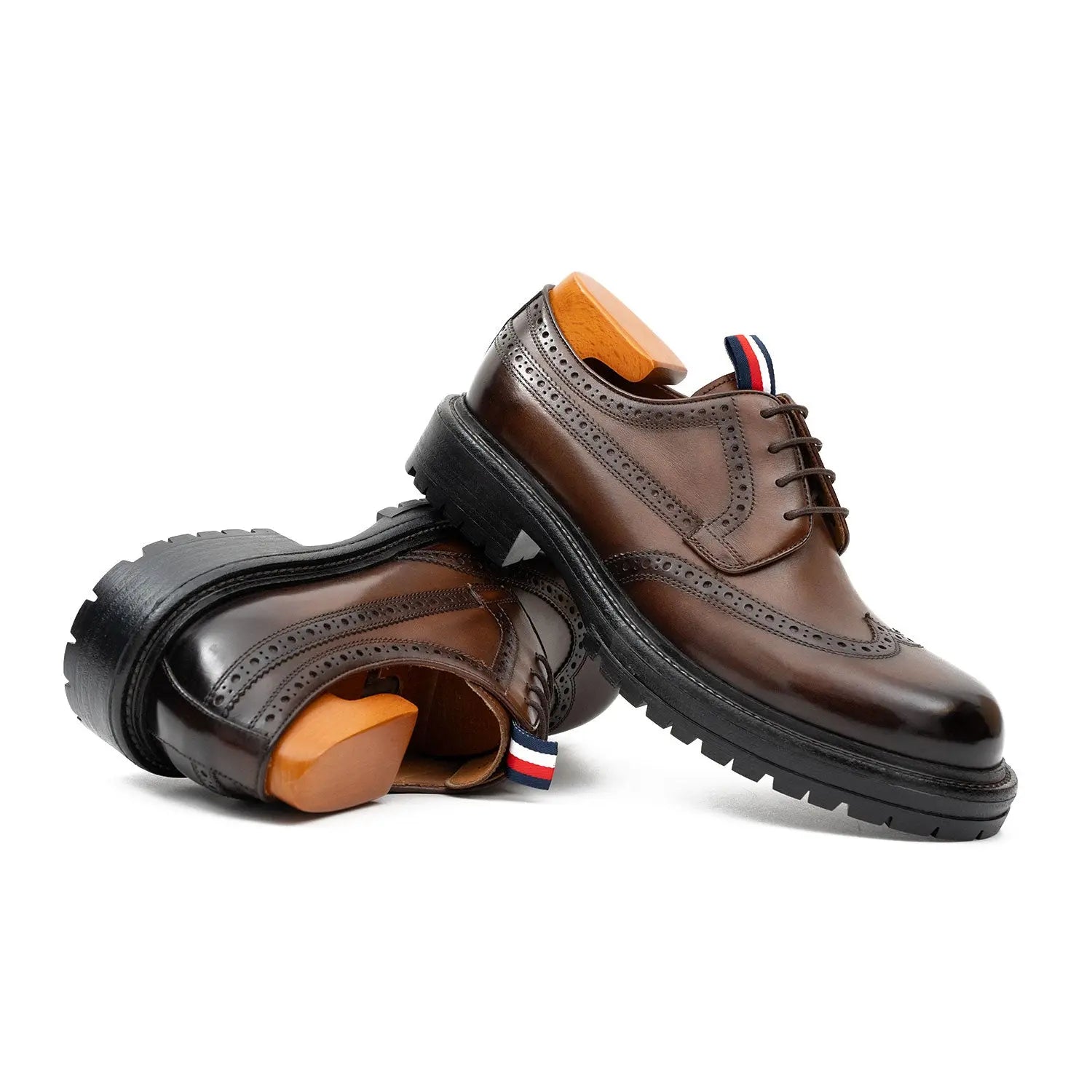 Black Calf Derby Shoes