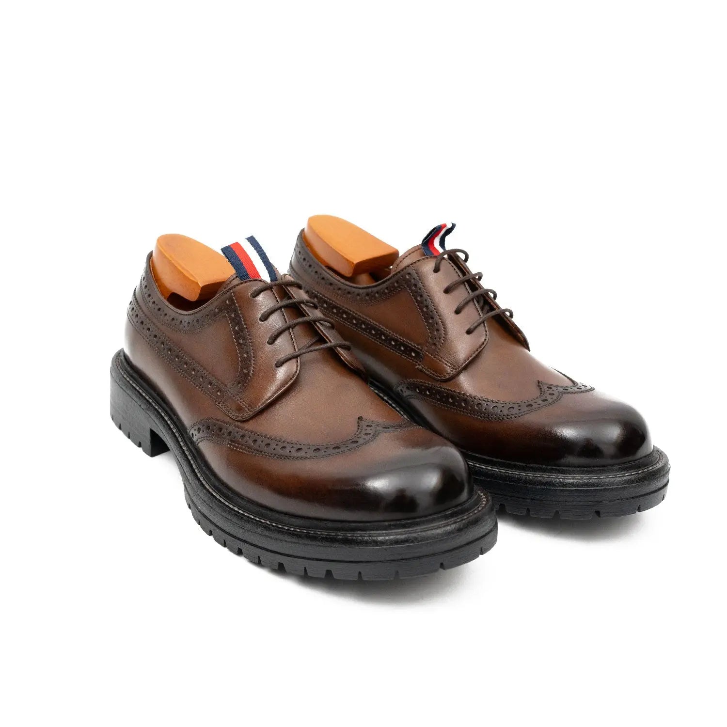 Black Calf Derby Shoes