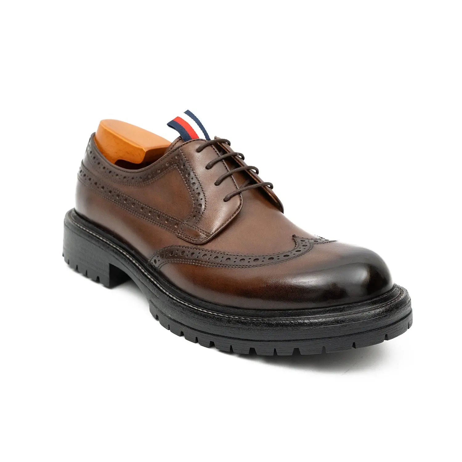 Black Calf Derby Shoes