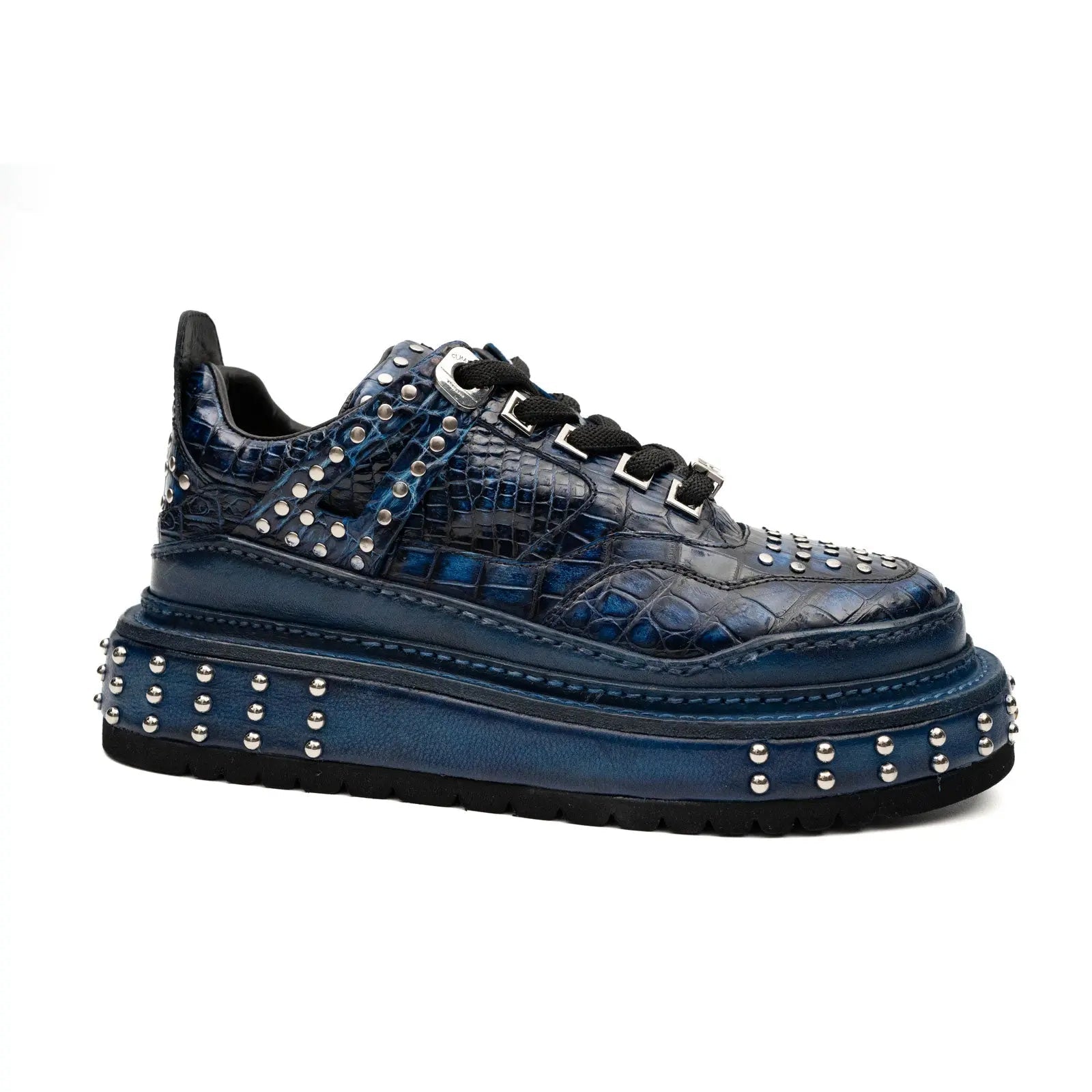 Midnight Croc Studded Platform Sneaker
