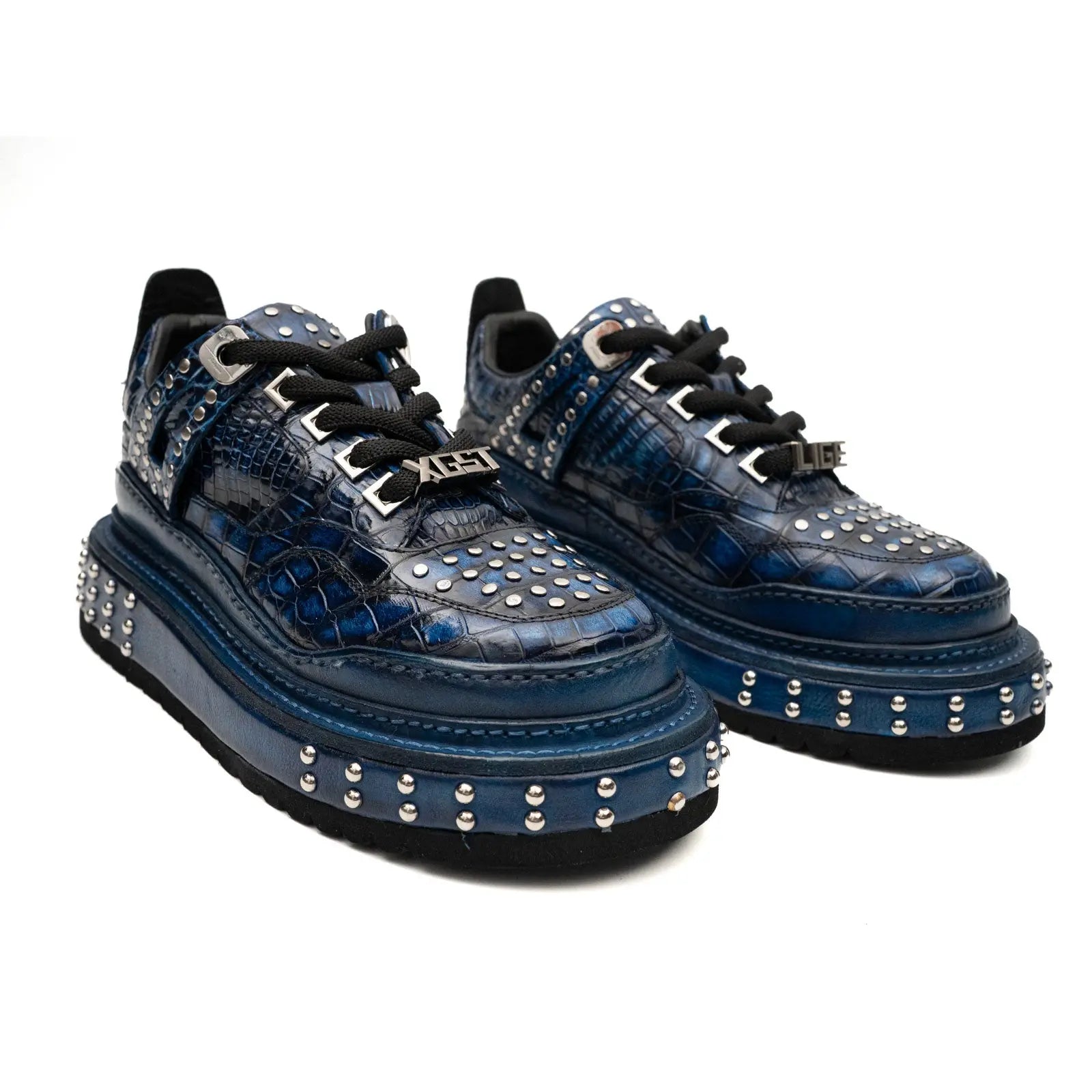 Midnight Croc Studded Platform Sneaker