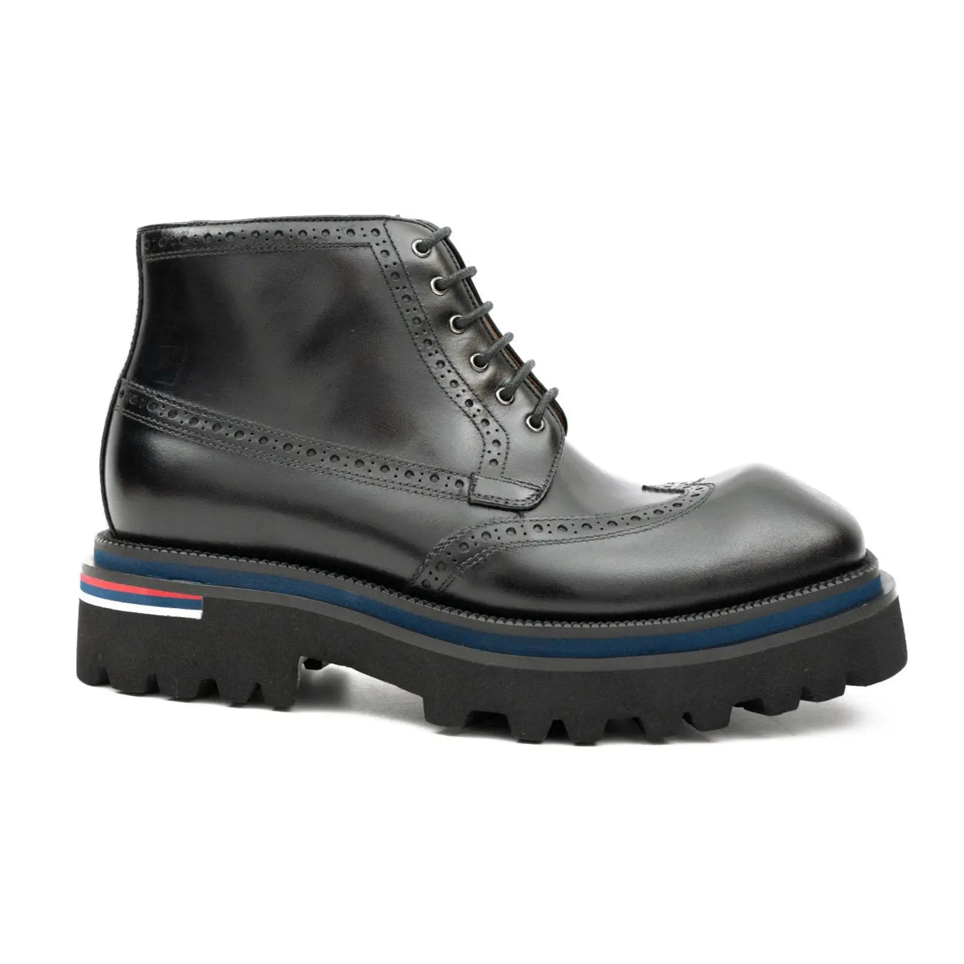 Black Lug Sole Combat Boot